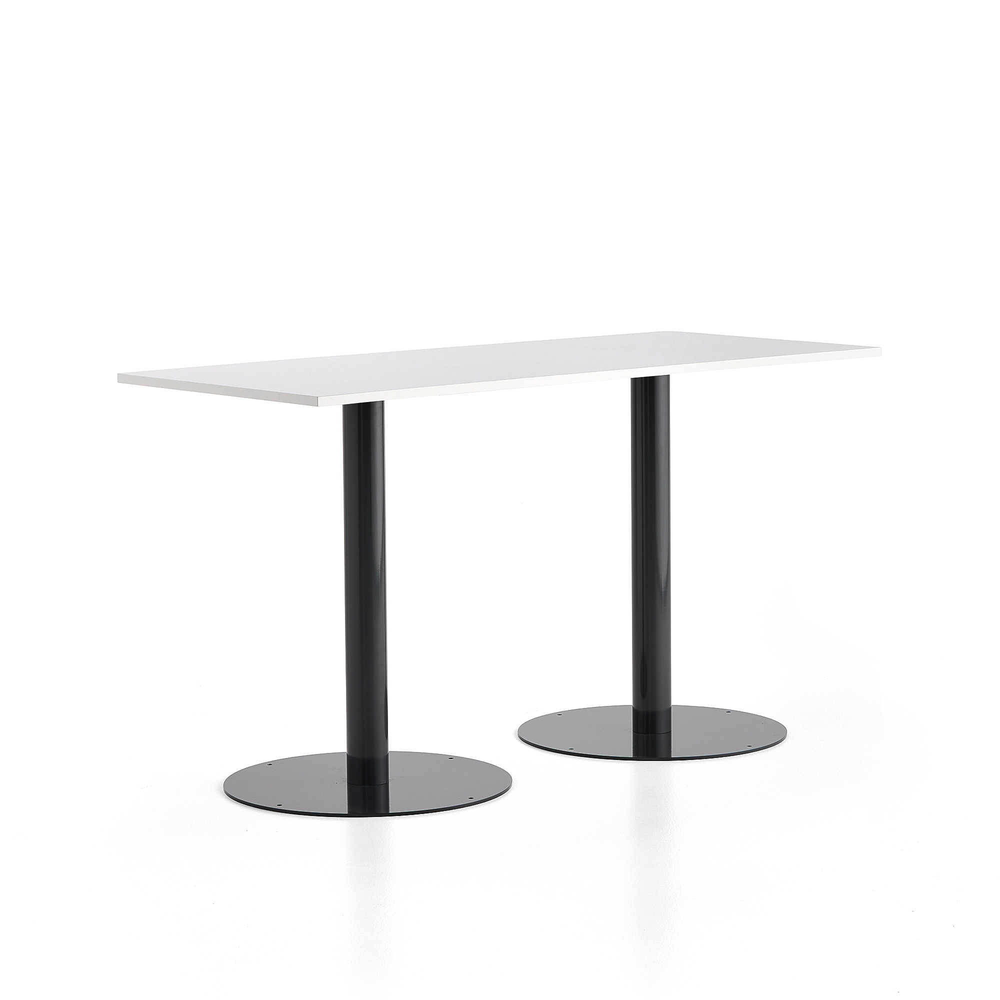 E-shop Barový stôl ALVA, 1800x800x1000 mm, antracit, biela