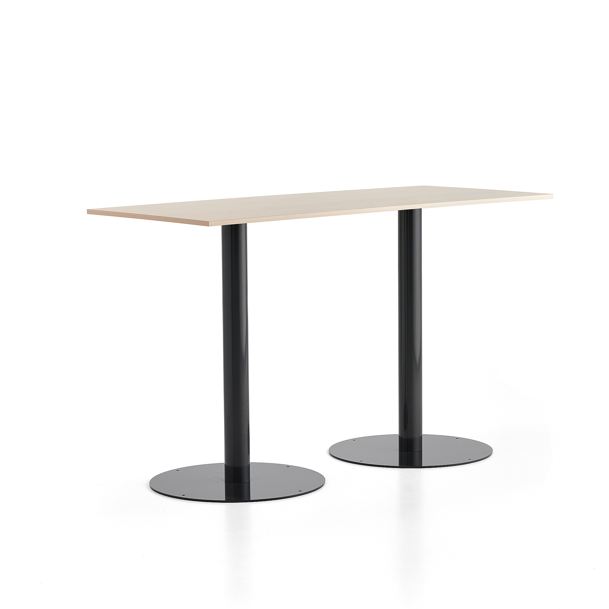 E-shop Barový stôl ALVA, 1800x800x1100 mm, antracit, breza