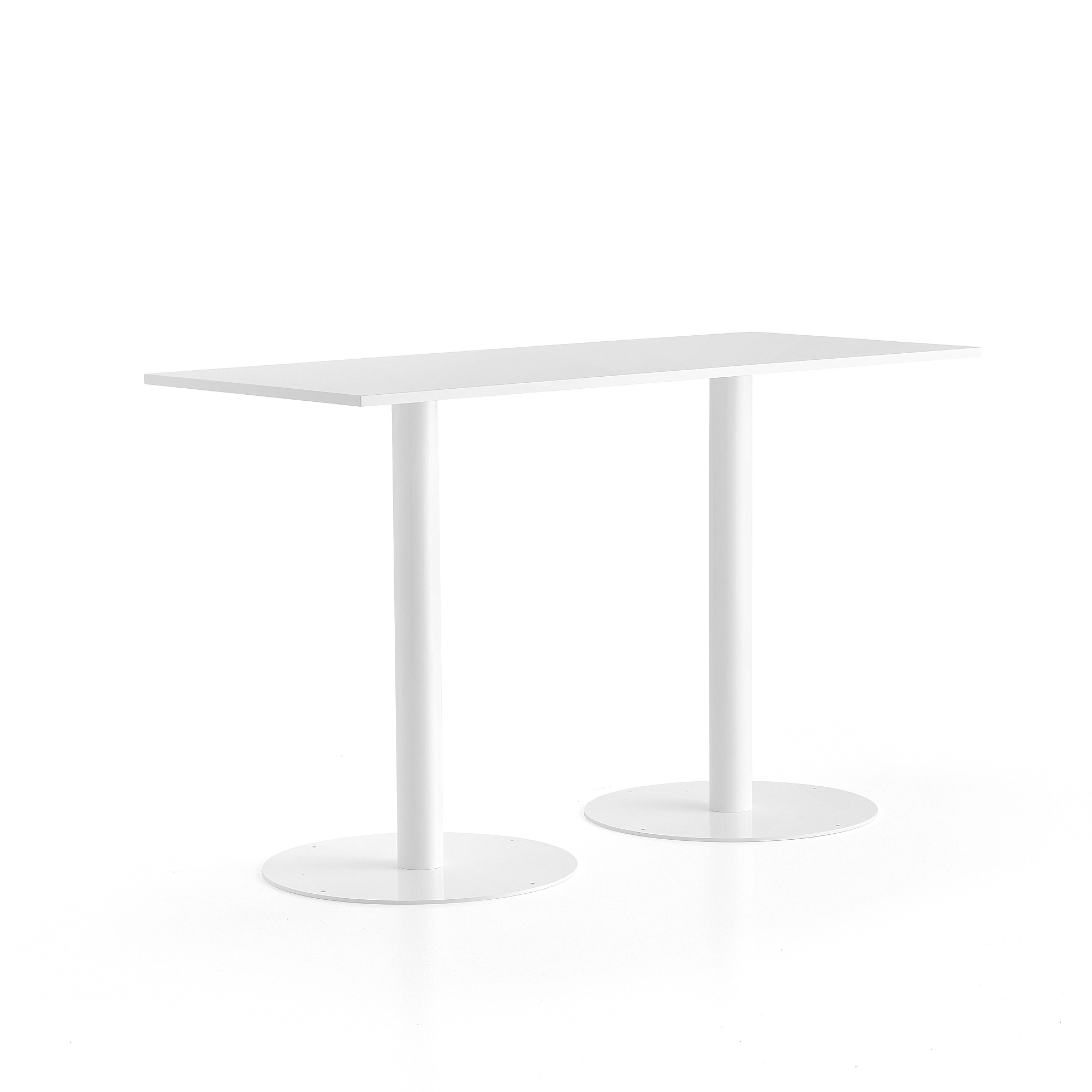 E-shop Barový stôl ALVA, 1800x800x1100 mm, biela, biela
