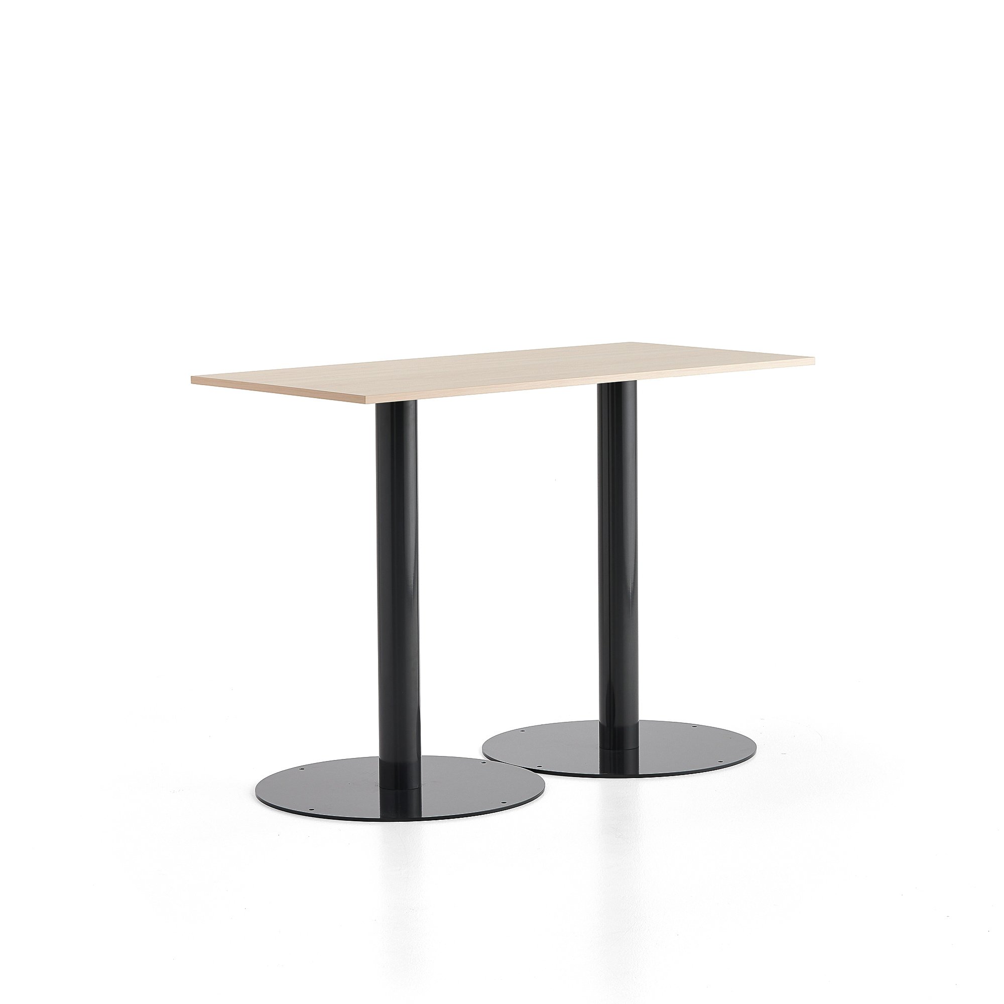 Barový stôl ALVA, 1400x700x1000 mm, antracit, breza