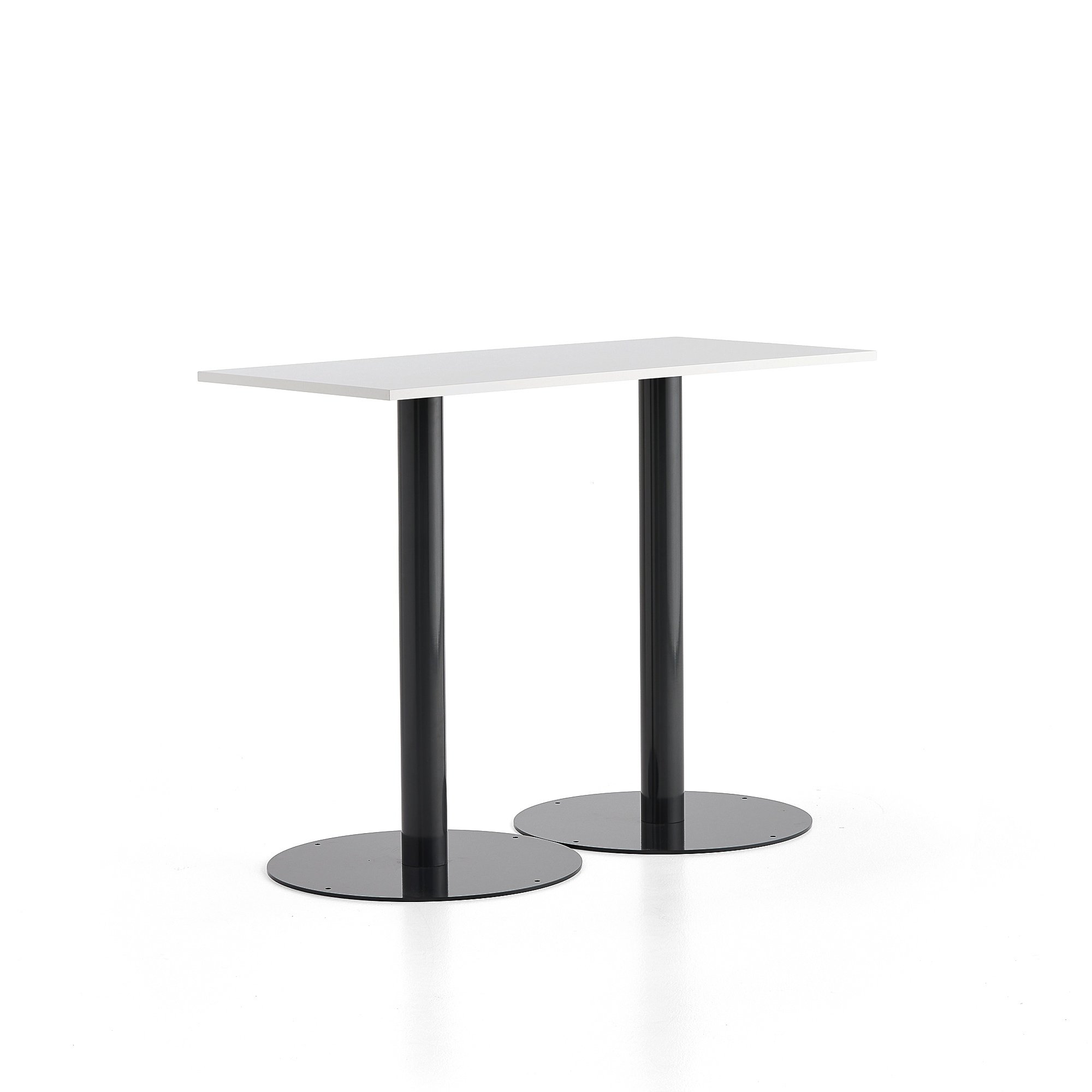 Barový stôl ALVA, 1400x700x1100 mm, antracit, biela