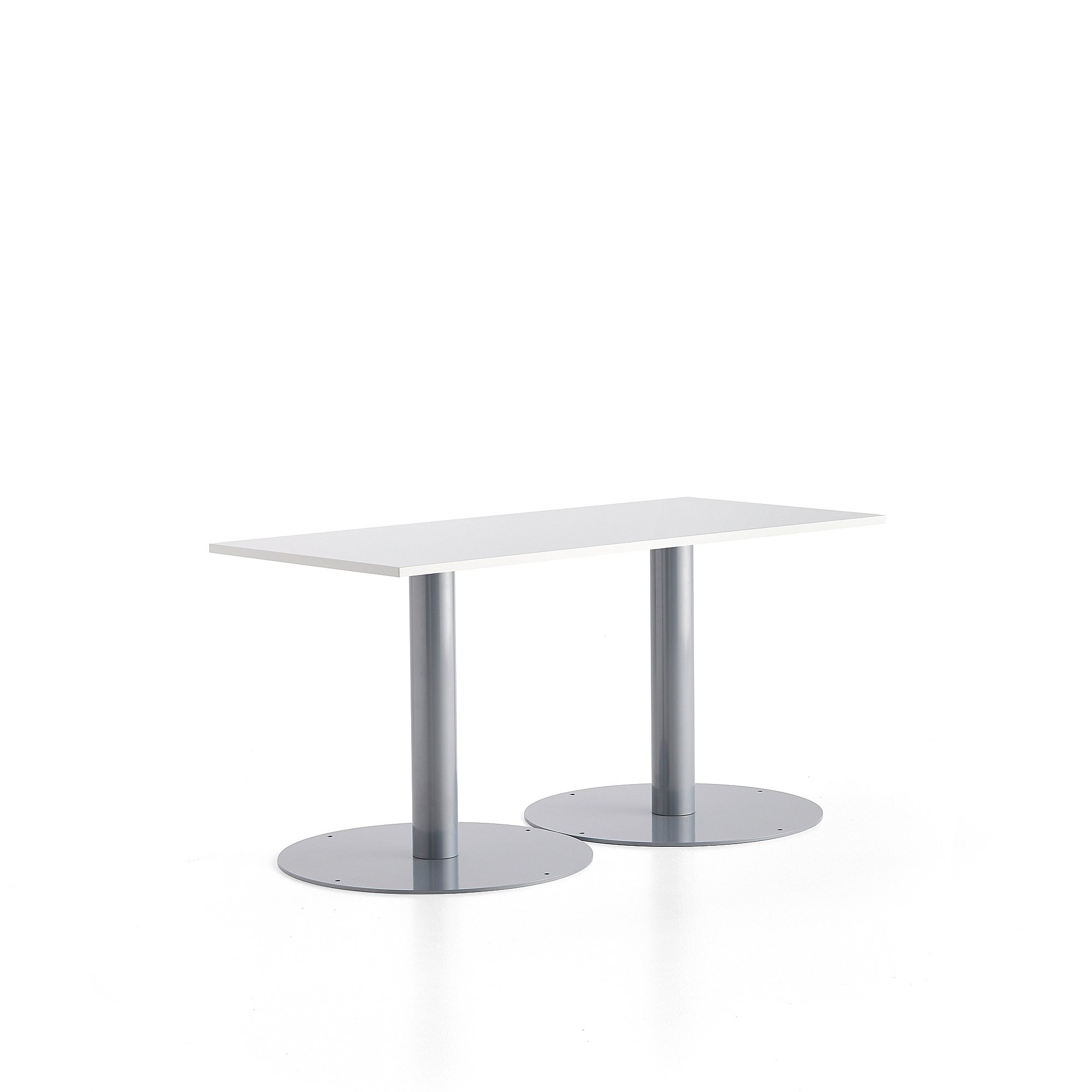 Levně Stůl ALVA, 1400x700x720 mm, stříbrná, bílá