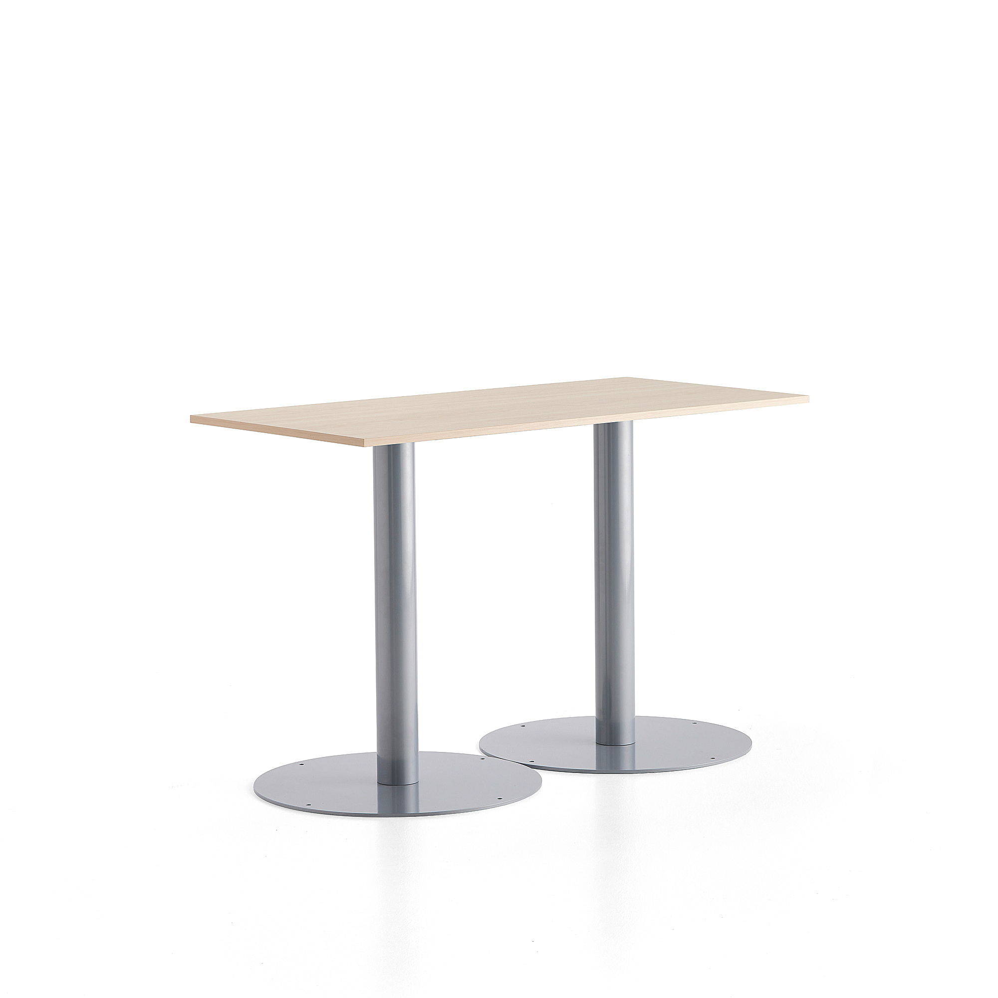 E-shop Stôl ALVA, 1400x700x900 mm, strieborná, breza