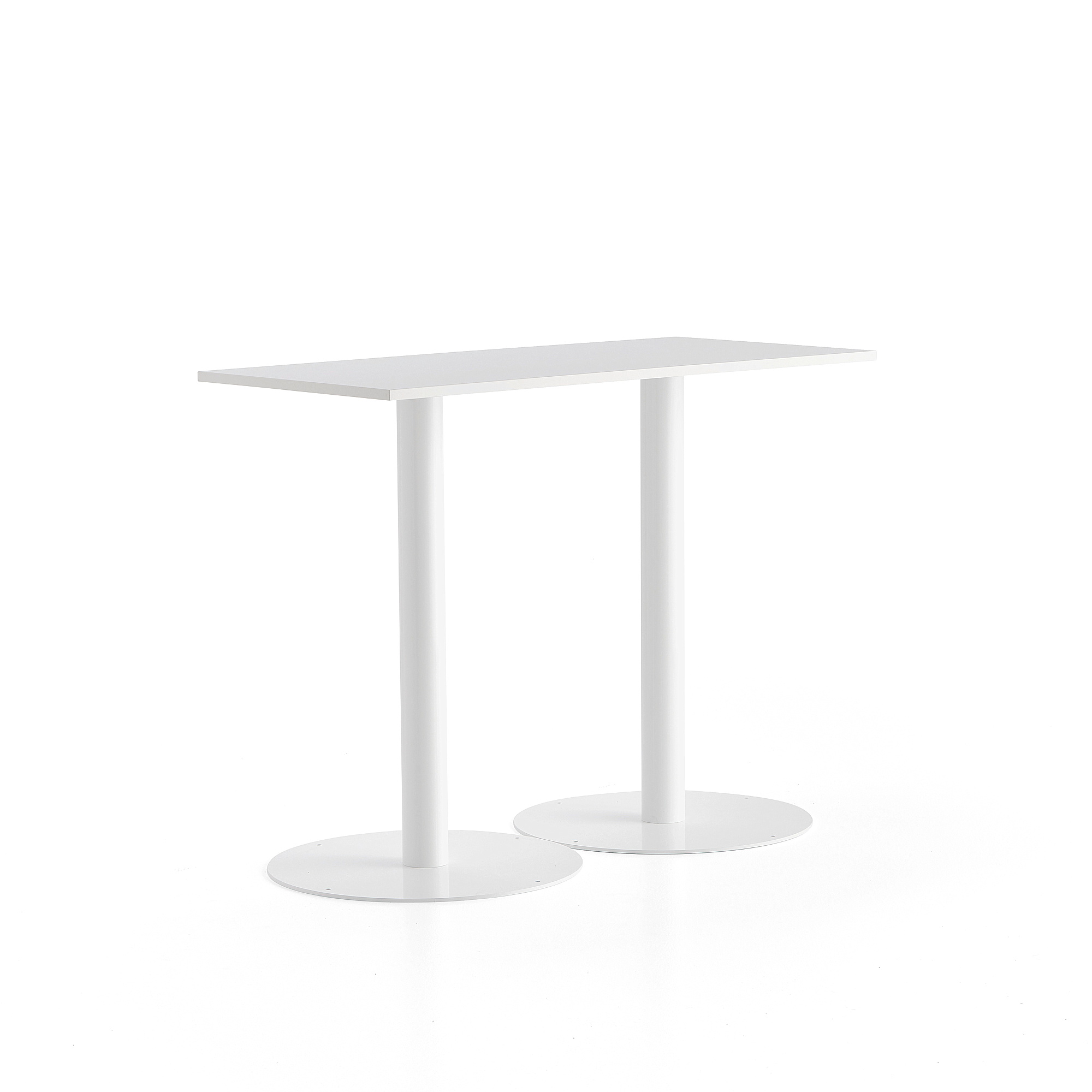 E-shop Barový stôl ALVA, 1400x700x1100 mm, biela, biela