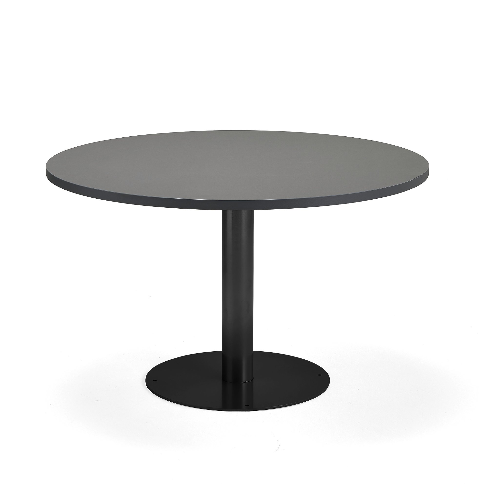 Stůl GATHER, Ø 900x720 mm, HPL laminát, antracitově šedá, antracitově šedá