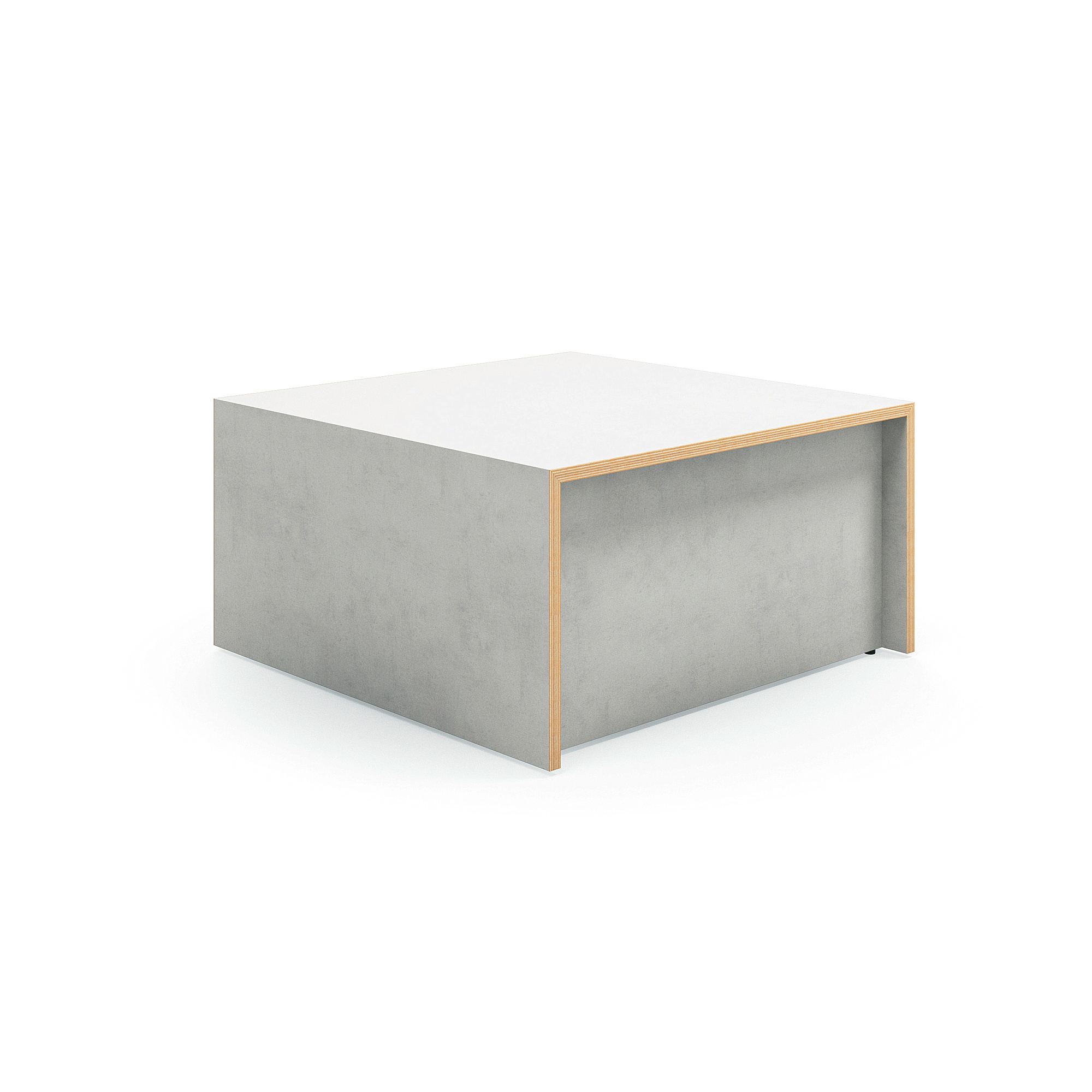 E-shop Viacúrovňové sedenie TOGETHER, 800x800x400 mm, betónová šedá