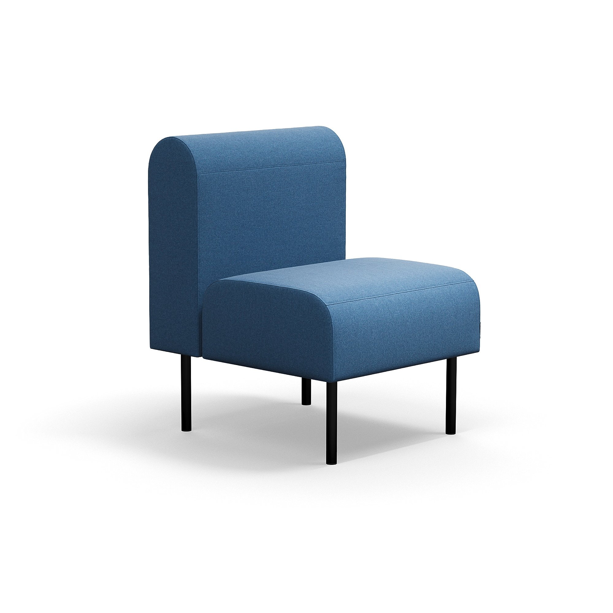 Levně Modulární sedačka VARIETY, 1místná, potahová látka Pod CS, modrá