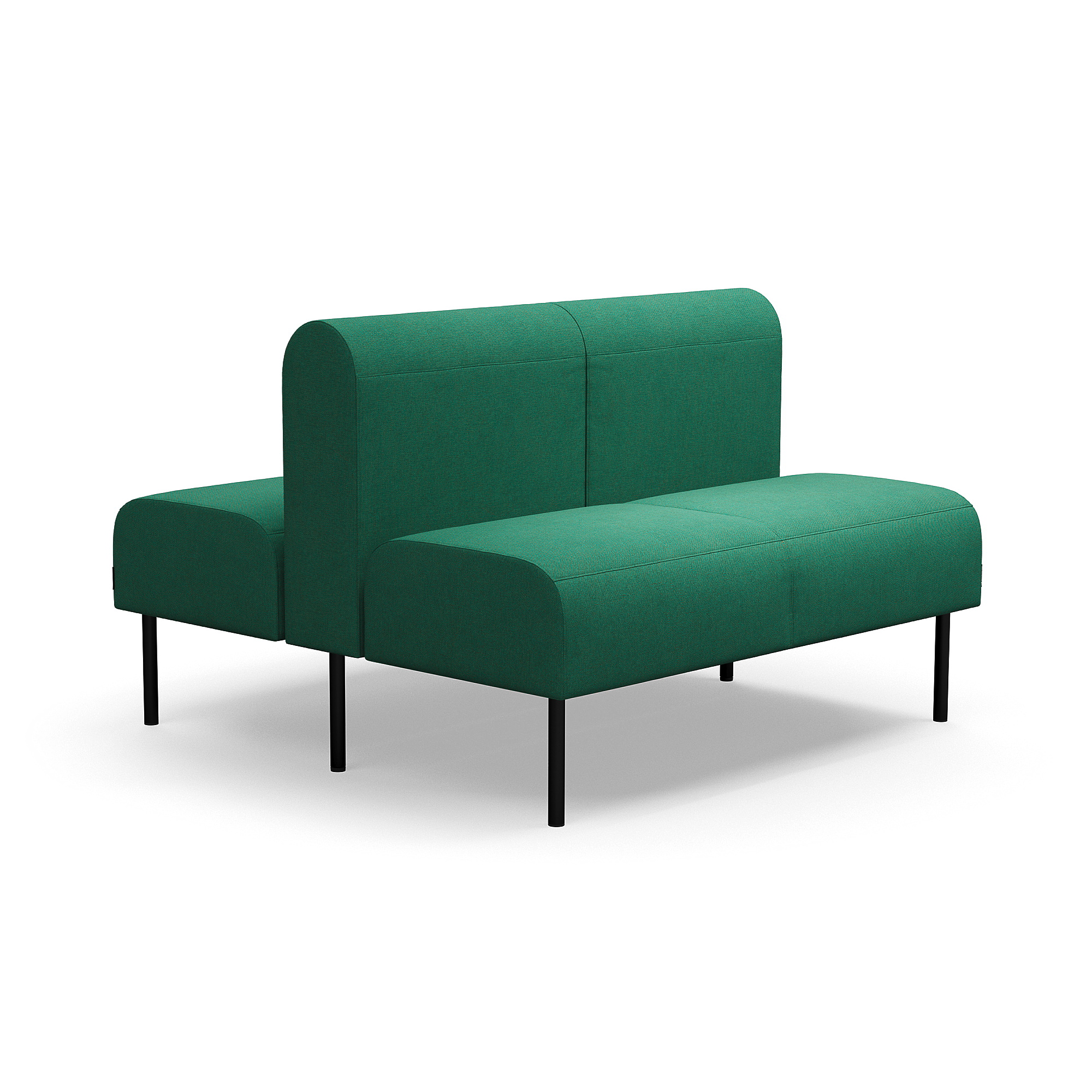 Modulární sedačka VARIETY, oboustranná, 2místná, potahová látka Blues CSII, zeleno-tyrkysová
