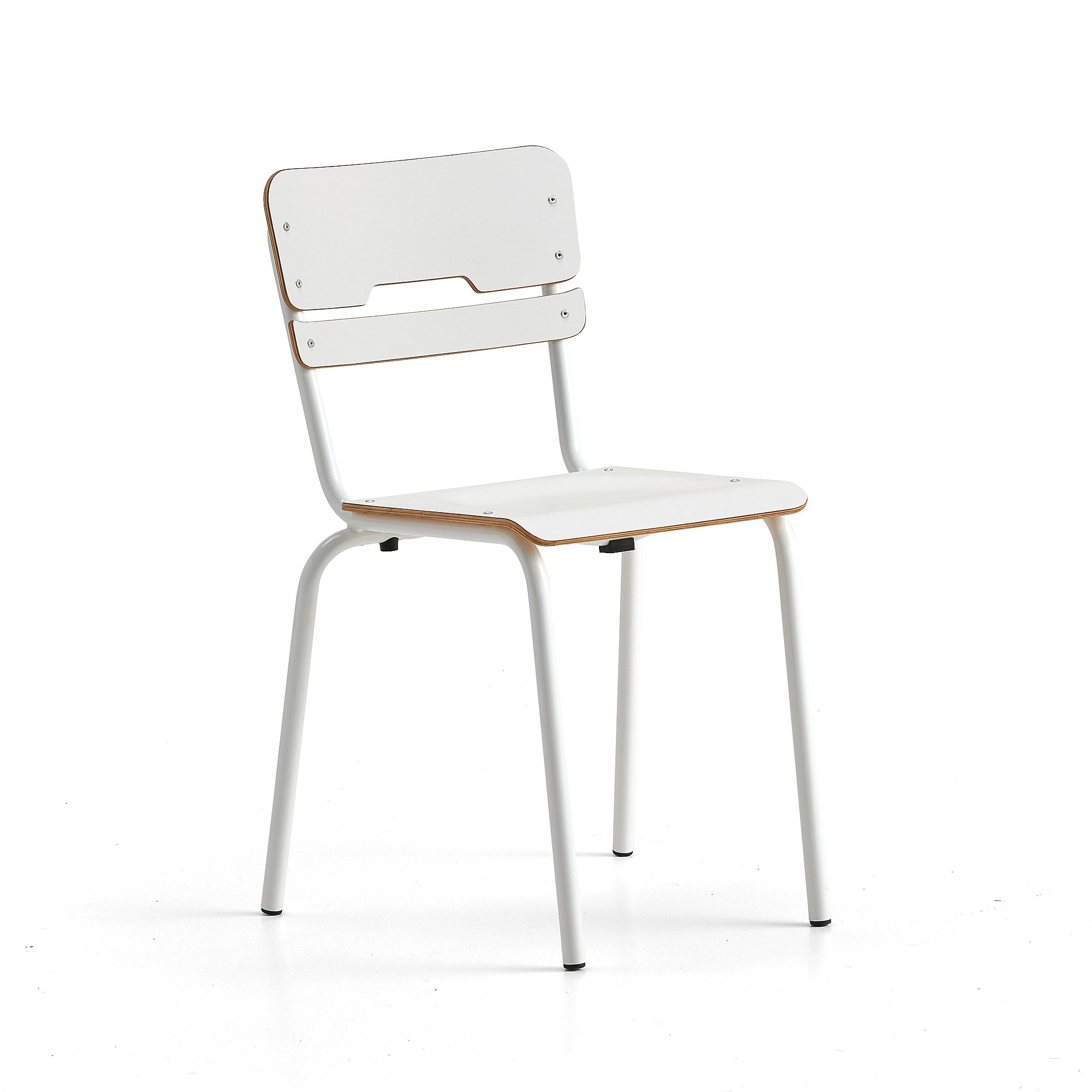 E-shop Školská stolička SCIENTIA, nízke sedadlo, V 460 mm, biela/biela