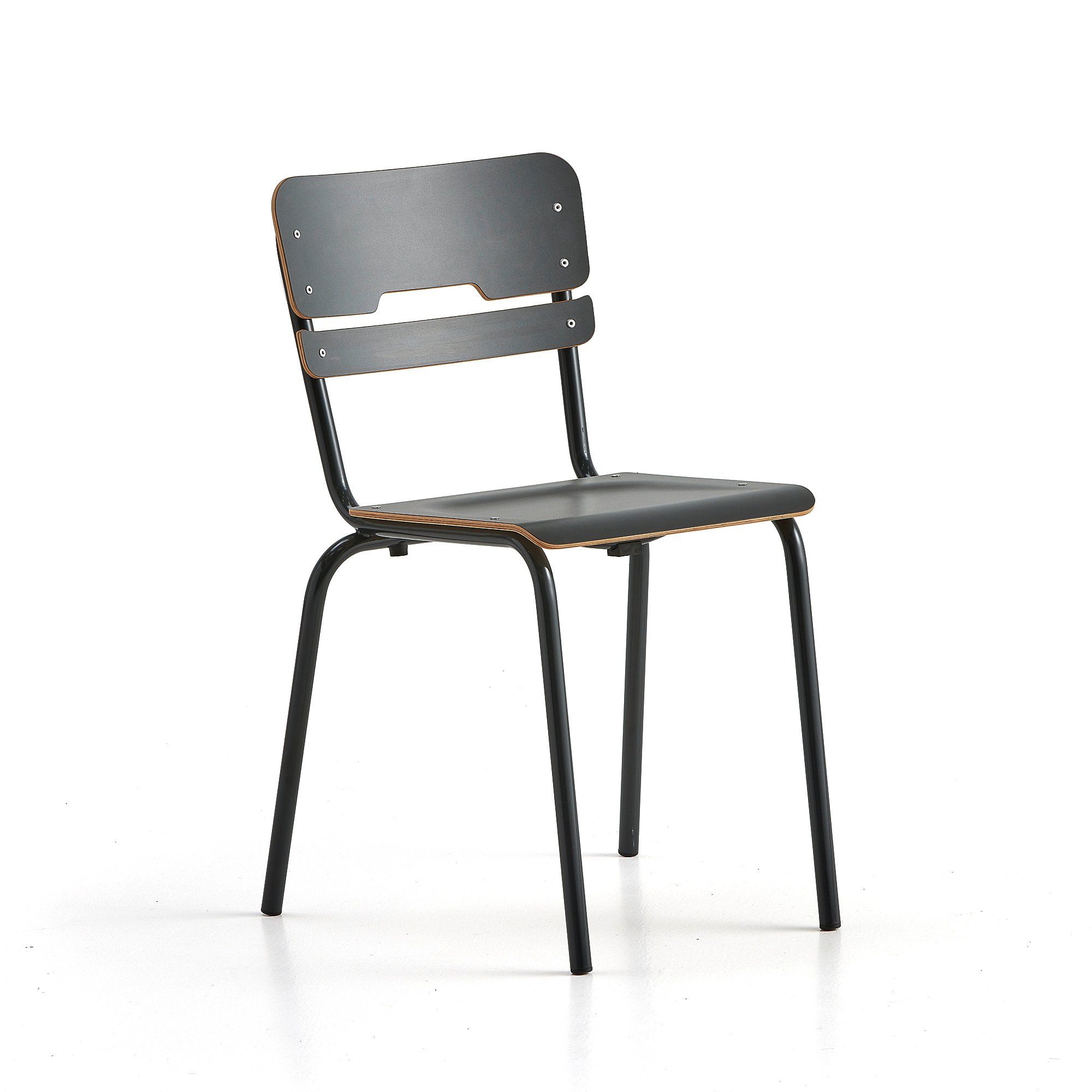 Školní židle SCIENTIA, sedák 360x360 mm, výška 460 mm, antracitová/antracitová