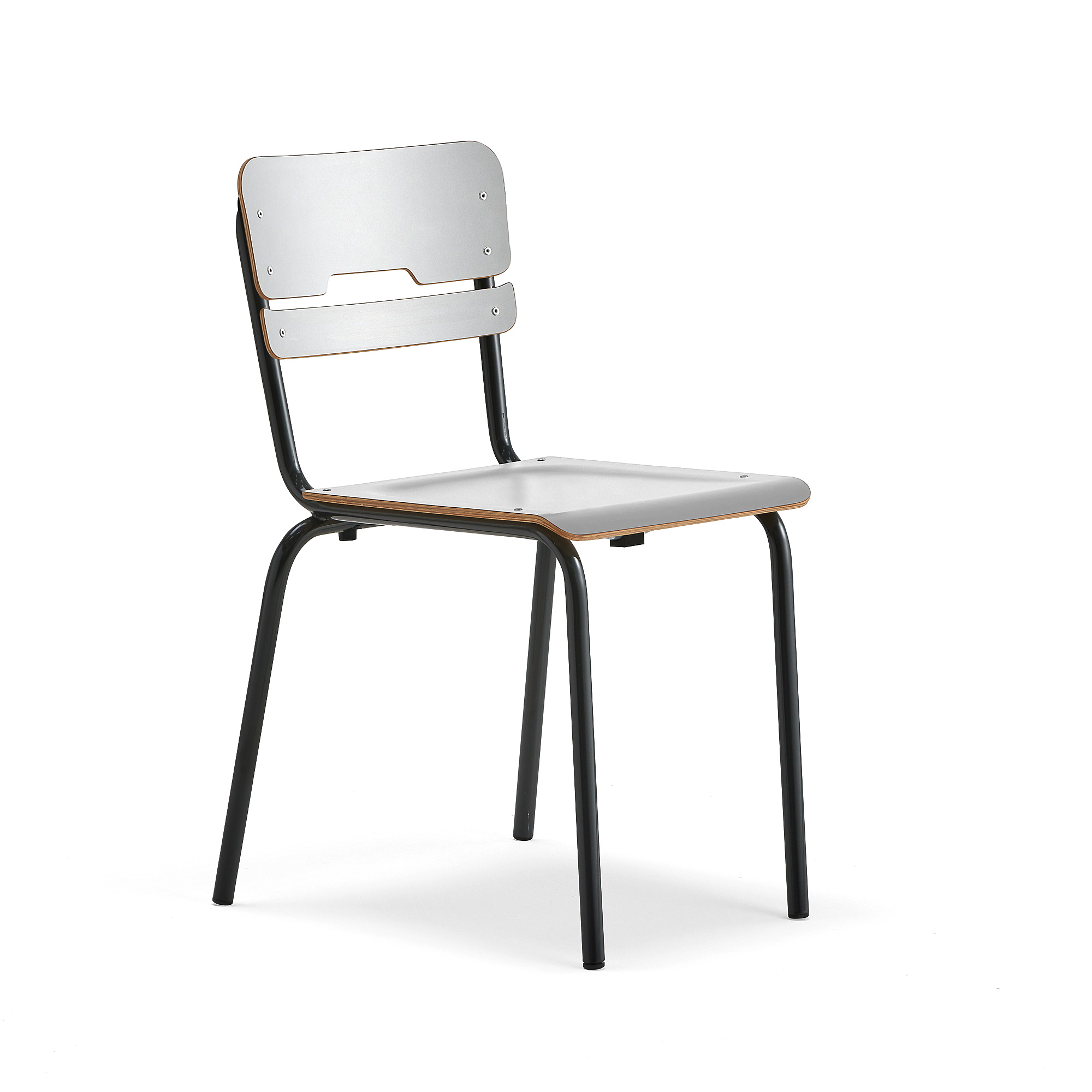 Školní židle SCIENTIA, sedák 390x390 mm, výška 460 mm, antracitová/šedá