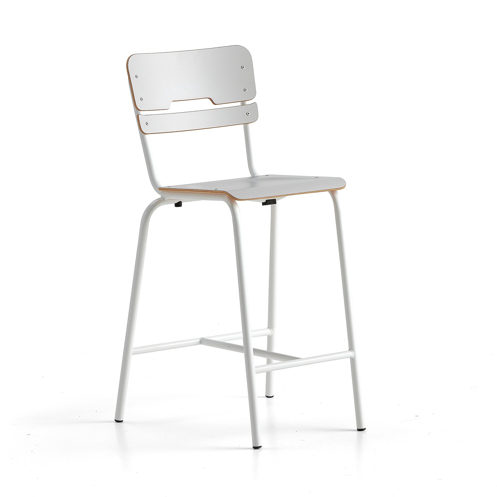 Levně Školní židle SCIENTIA, sedák 360x360 mm, výška 650 mm, bílá/šedá