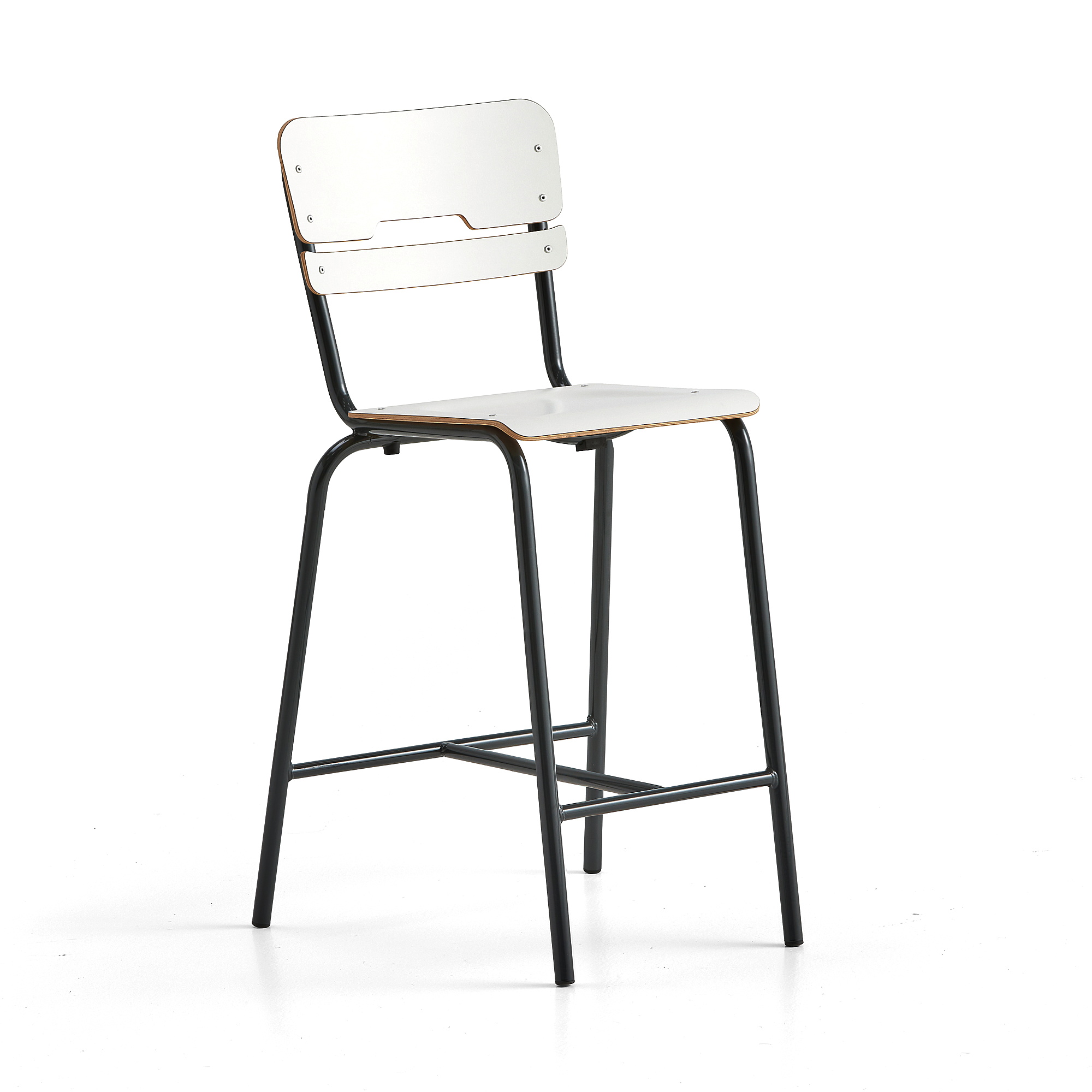 Školní židle SCIENTIA, sedák 360x360 mm, výška 650 mm, antracitová/bílá