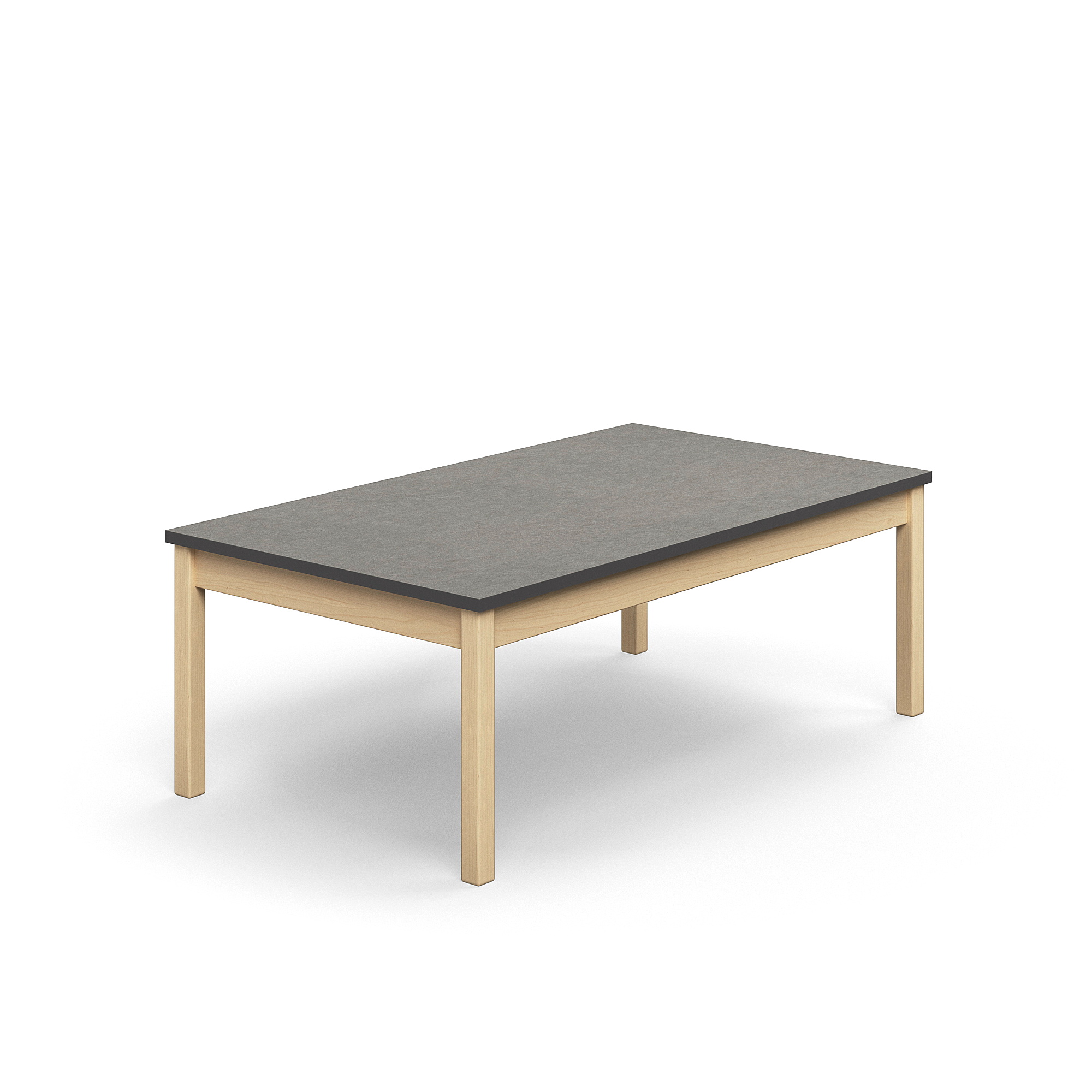 E-shop Stôl DECIBEL, 1400x800x530 mm, akustické linoleum - tmavošedá