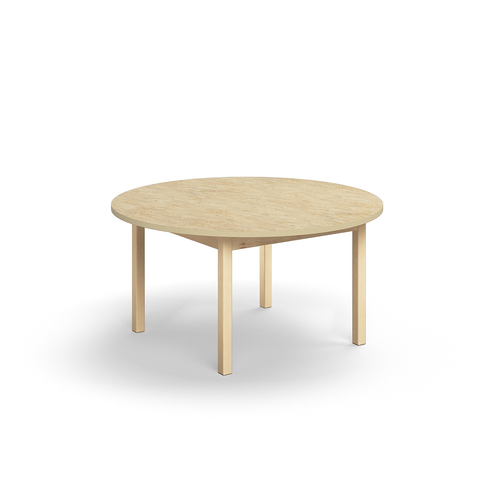 E-shop Stôl DECIBEL, Ø1200x590 mm, akustické linoleum - béžová