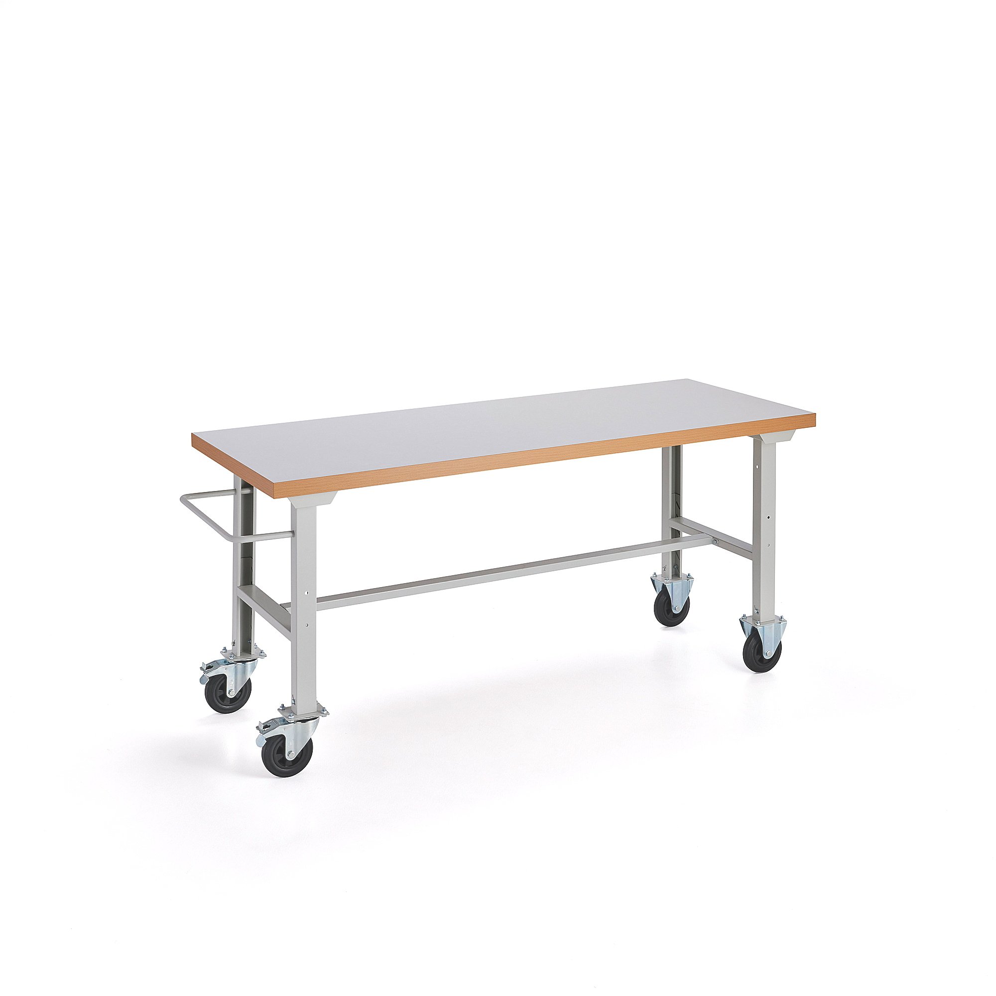 E-shop Dielenský stôl s kolieskami SOLID, 320 kg, 2000x800 mm, HPL