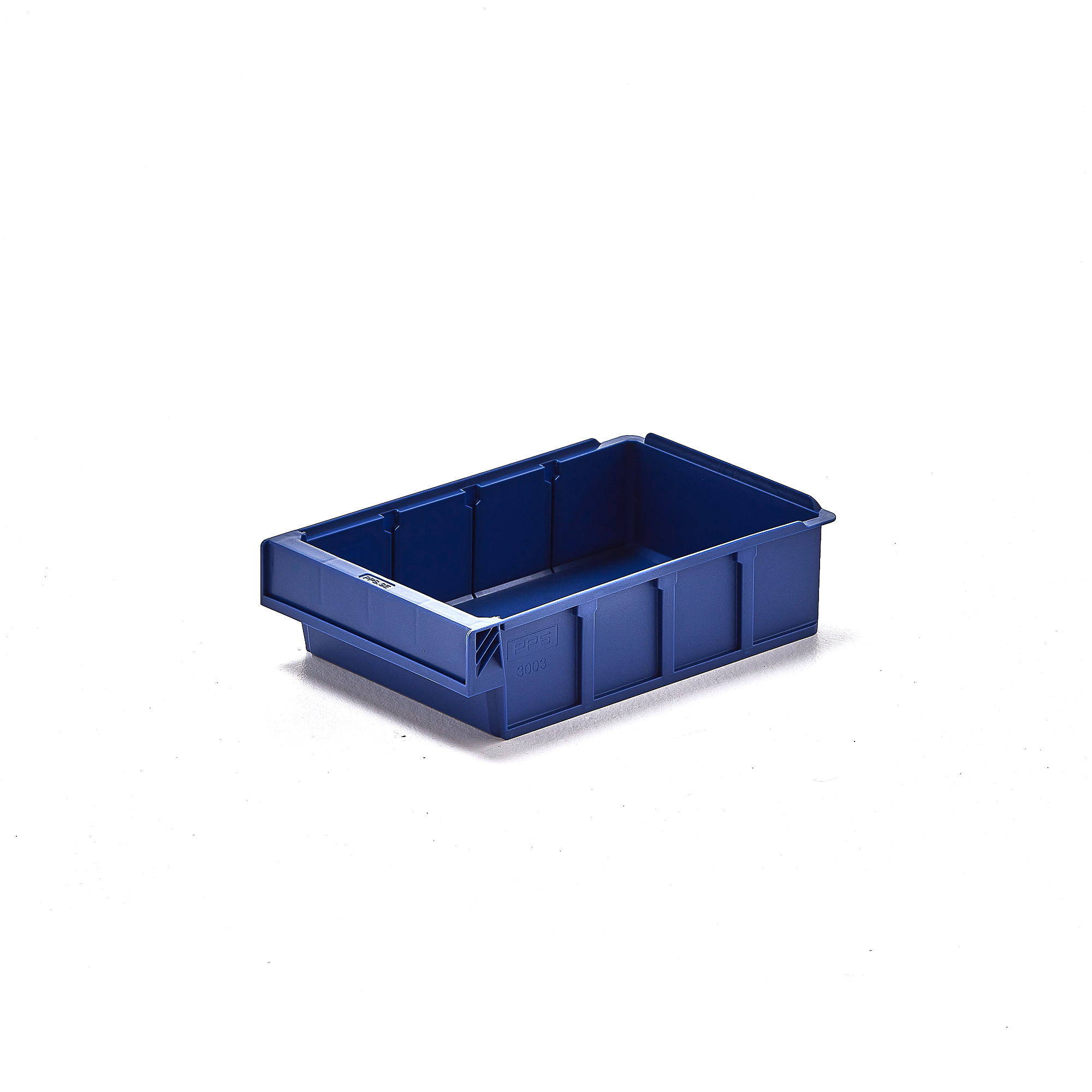 Plastový box DETAIL, pre 3 deliacich priečok, 300x188x80 mm, modrá