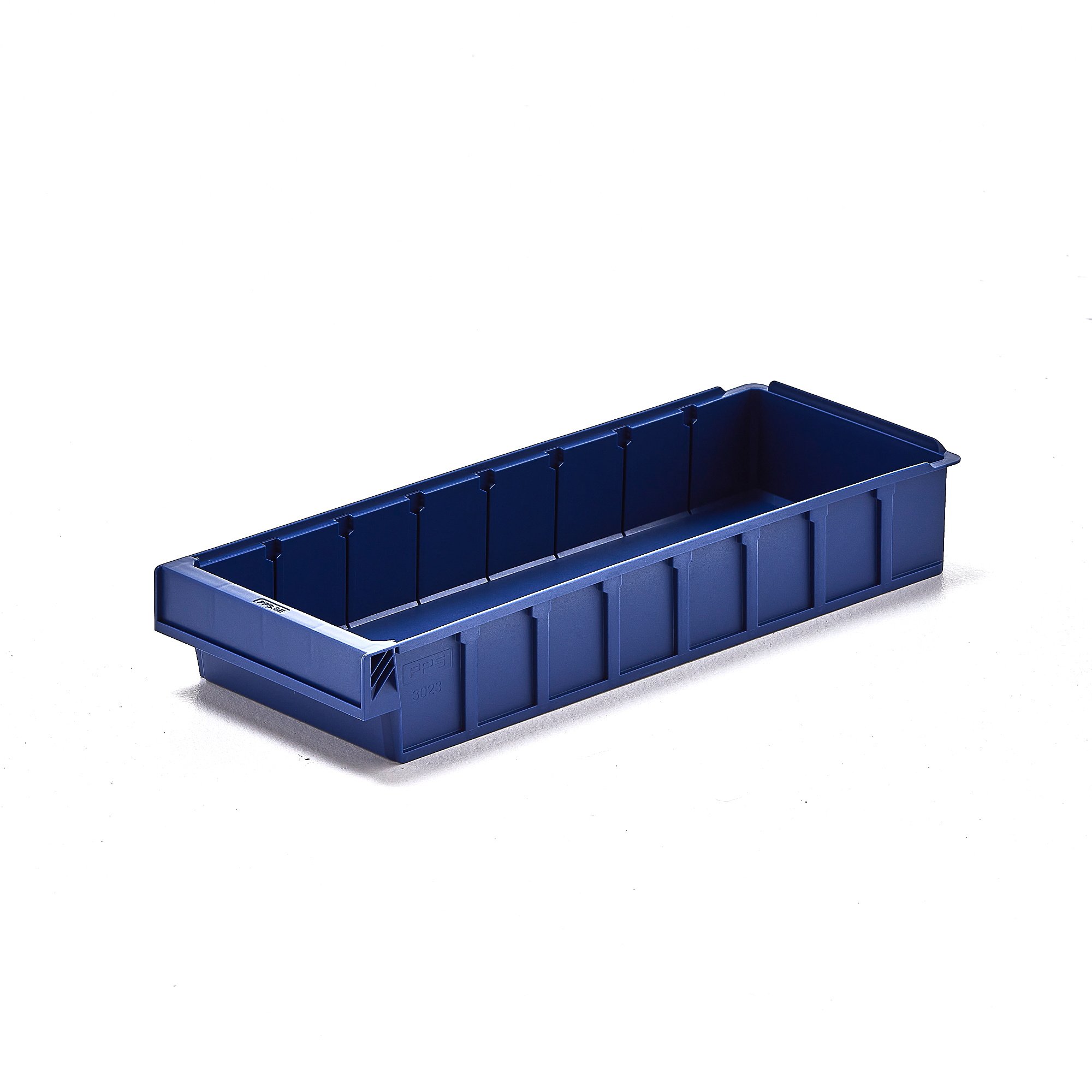 Plastový box DETAIL, pre 7 deliacich priečok, 500x188x80 mm, modrá