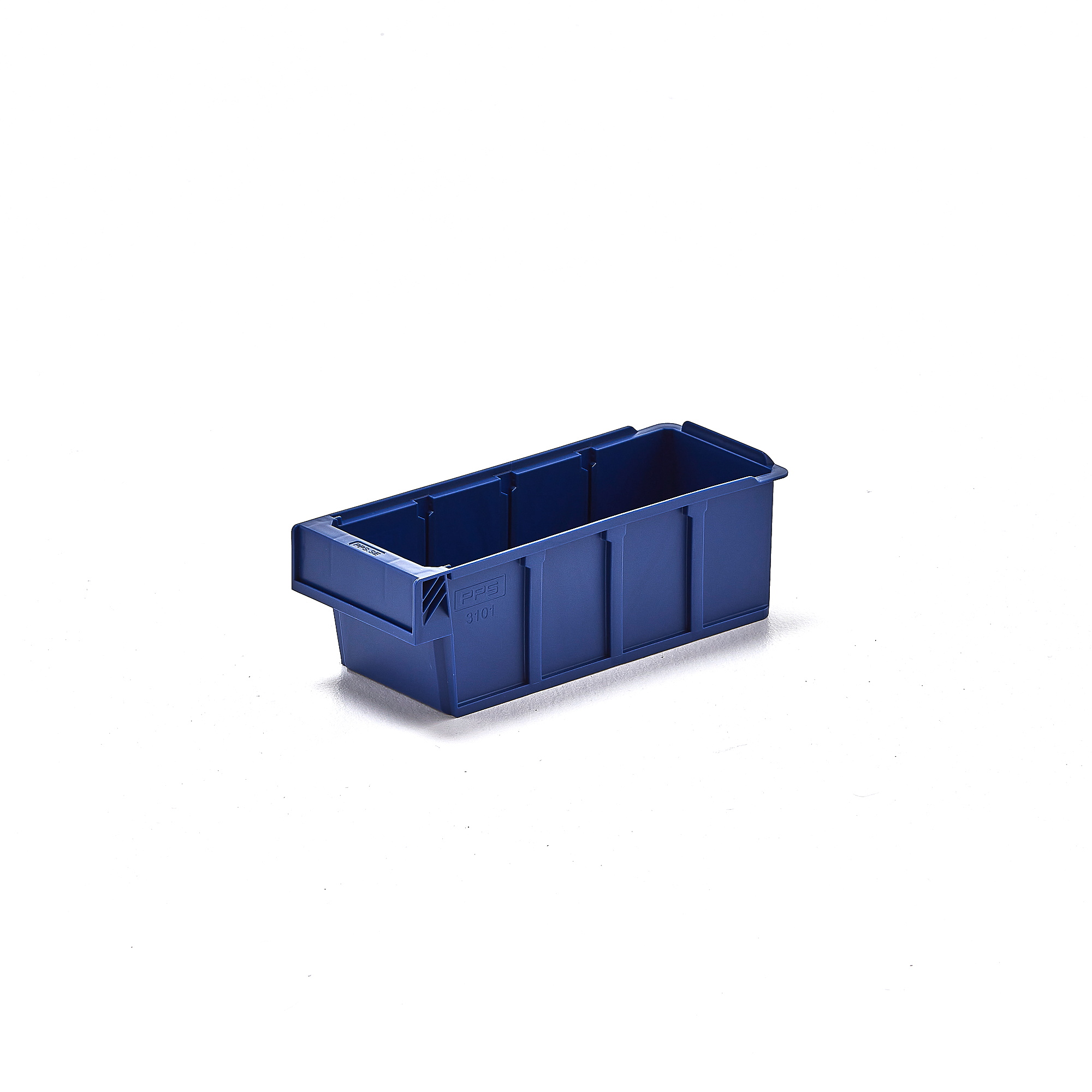 Plastový box DETAIL, pre 3 deliacich priečok, 300x115x100 mm, modrá