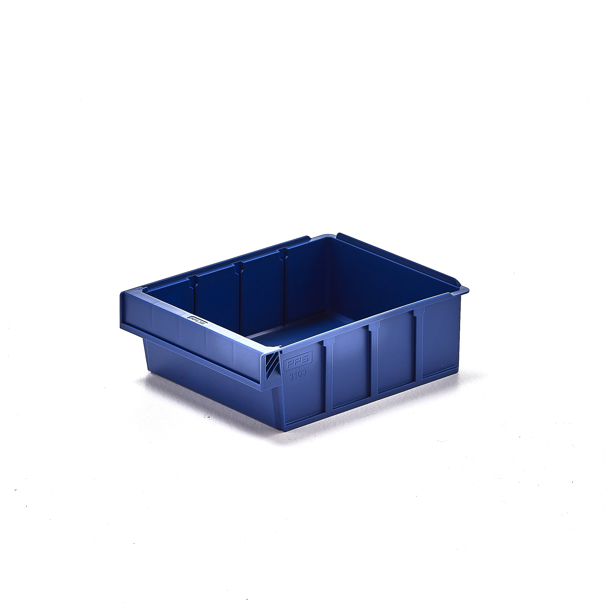 Plastový box DETAIL, pre 3 deliacich priečok, 300x230x100 mm, modrá