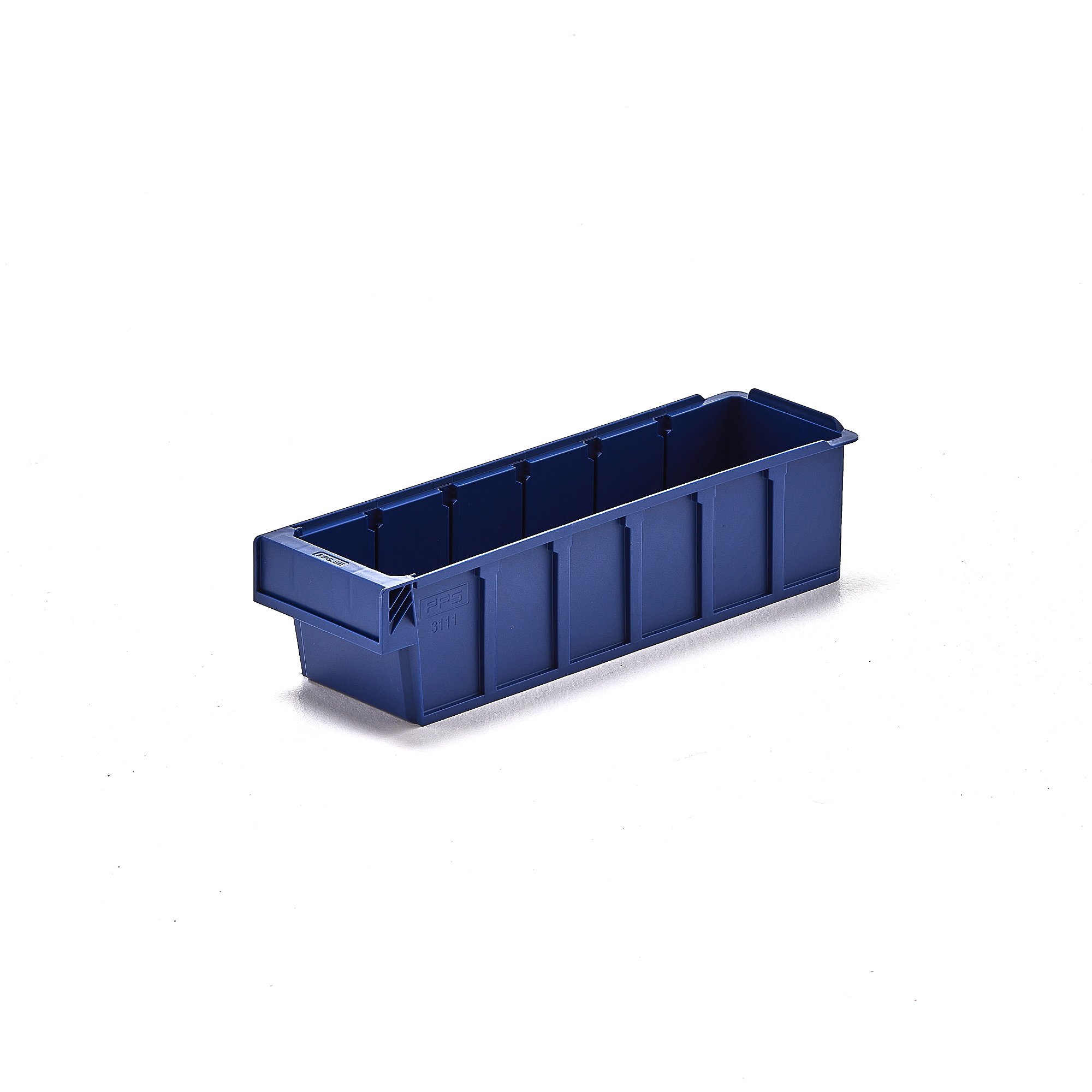 Plastový box DETAIL, 400x115x100 mm, modrý