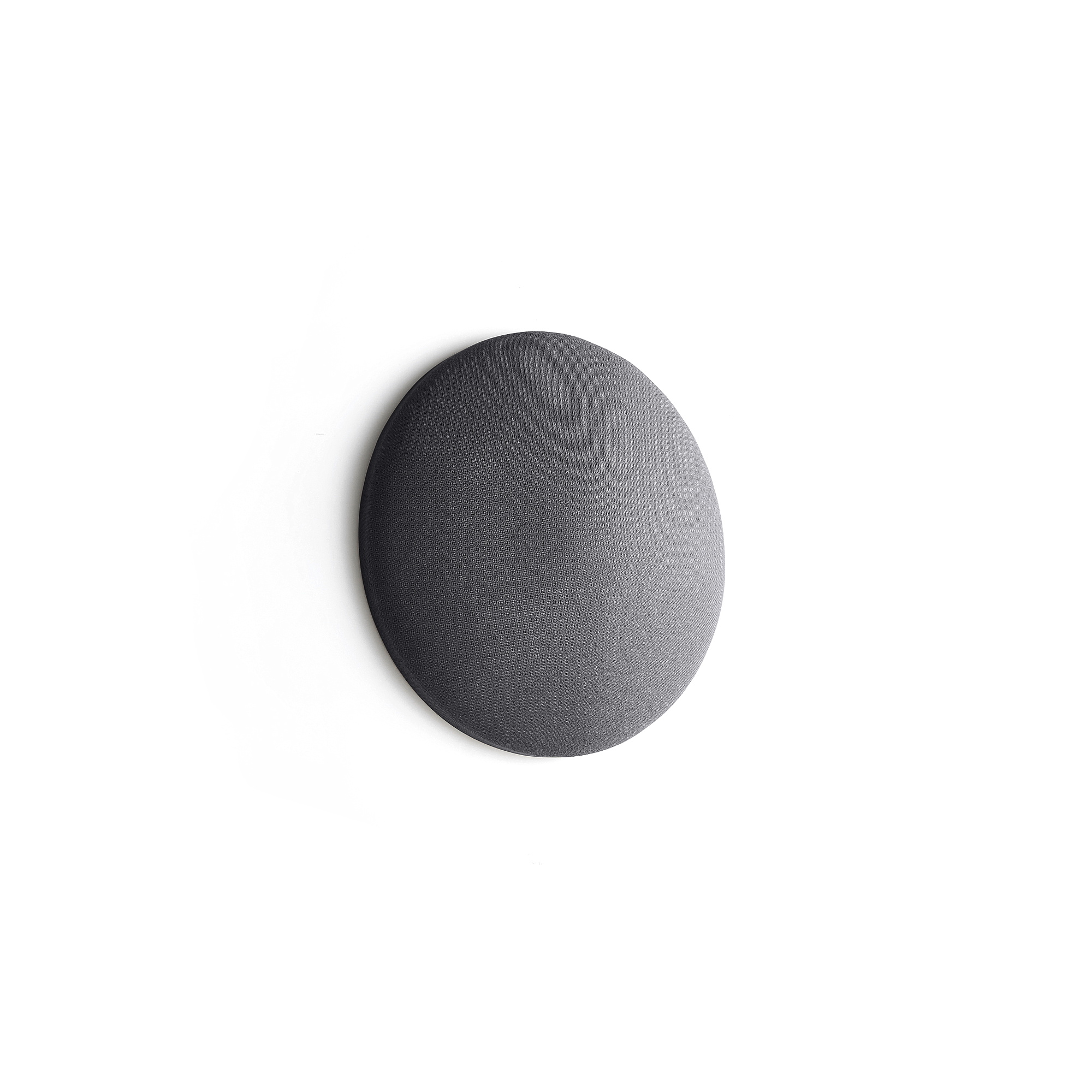 Levně Akustický panel POLY, kruh, Ø550x140 mm, nástěnný, tmavě šedá