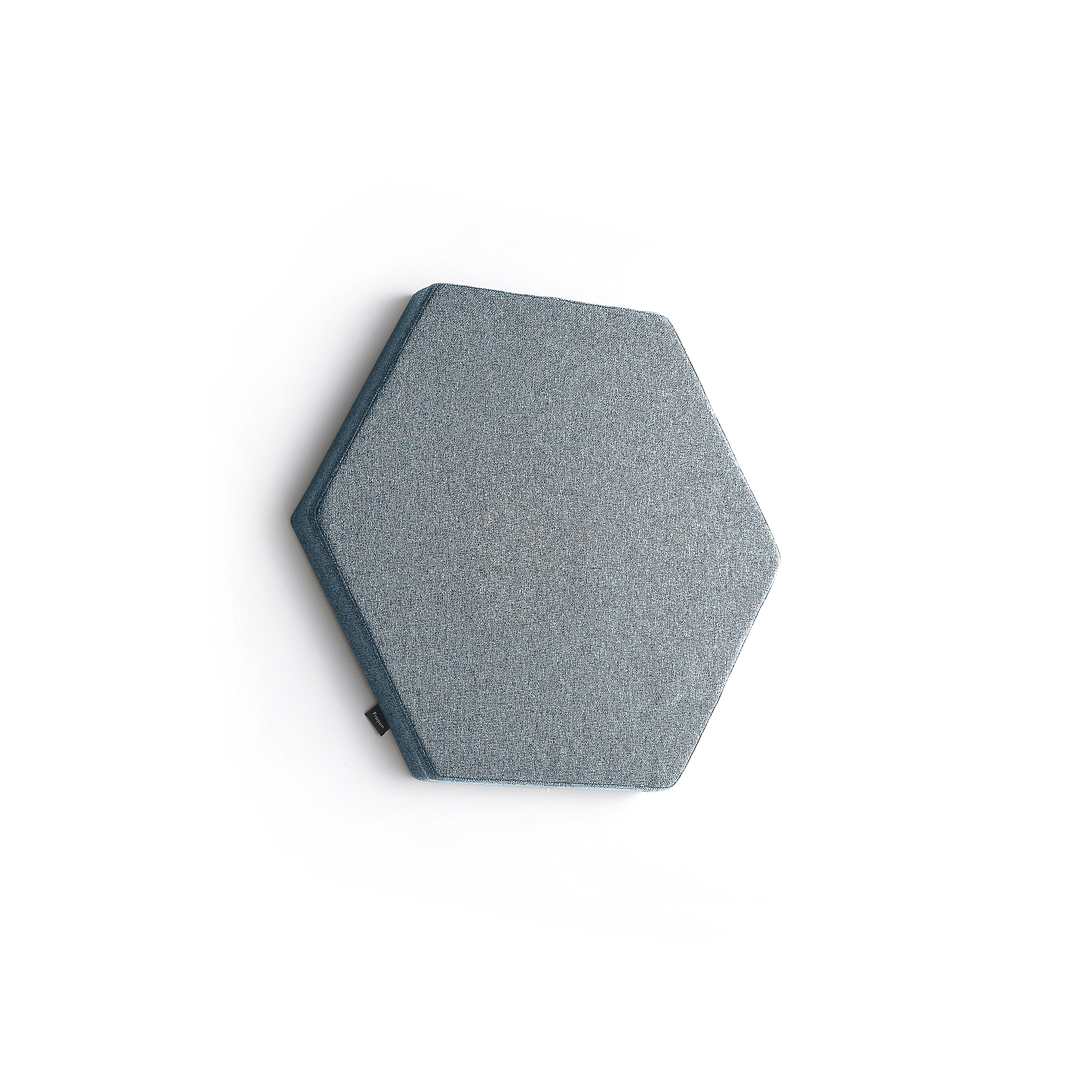 Levně Akustický panel POLY, šestiúhelník, 600x600x56 mm, nástěnný, světle modrá