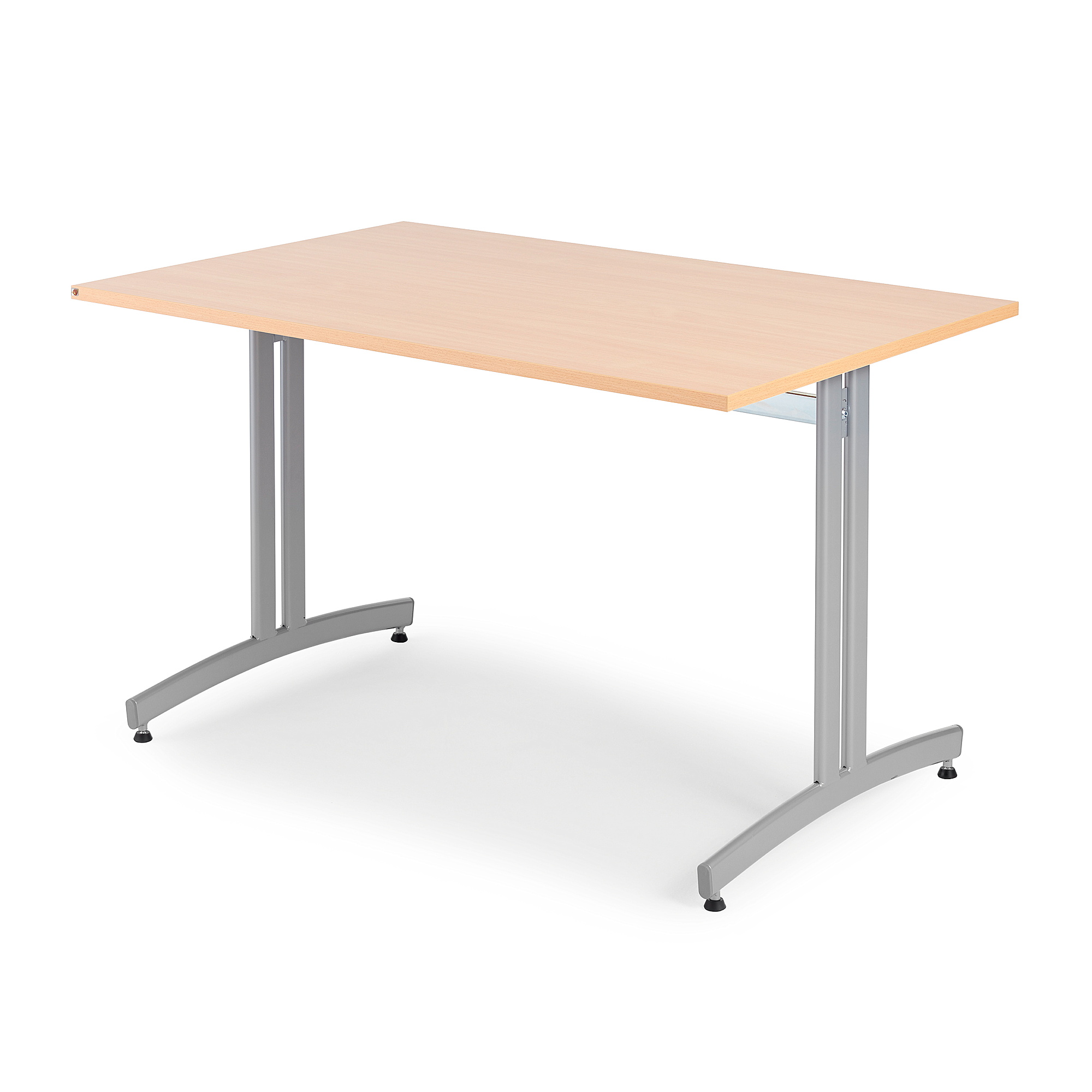 E-shop Stôl SANNA, 1200x800x720 mm, strieborná/buk