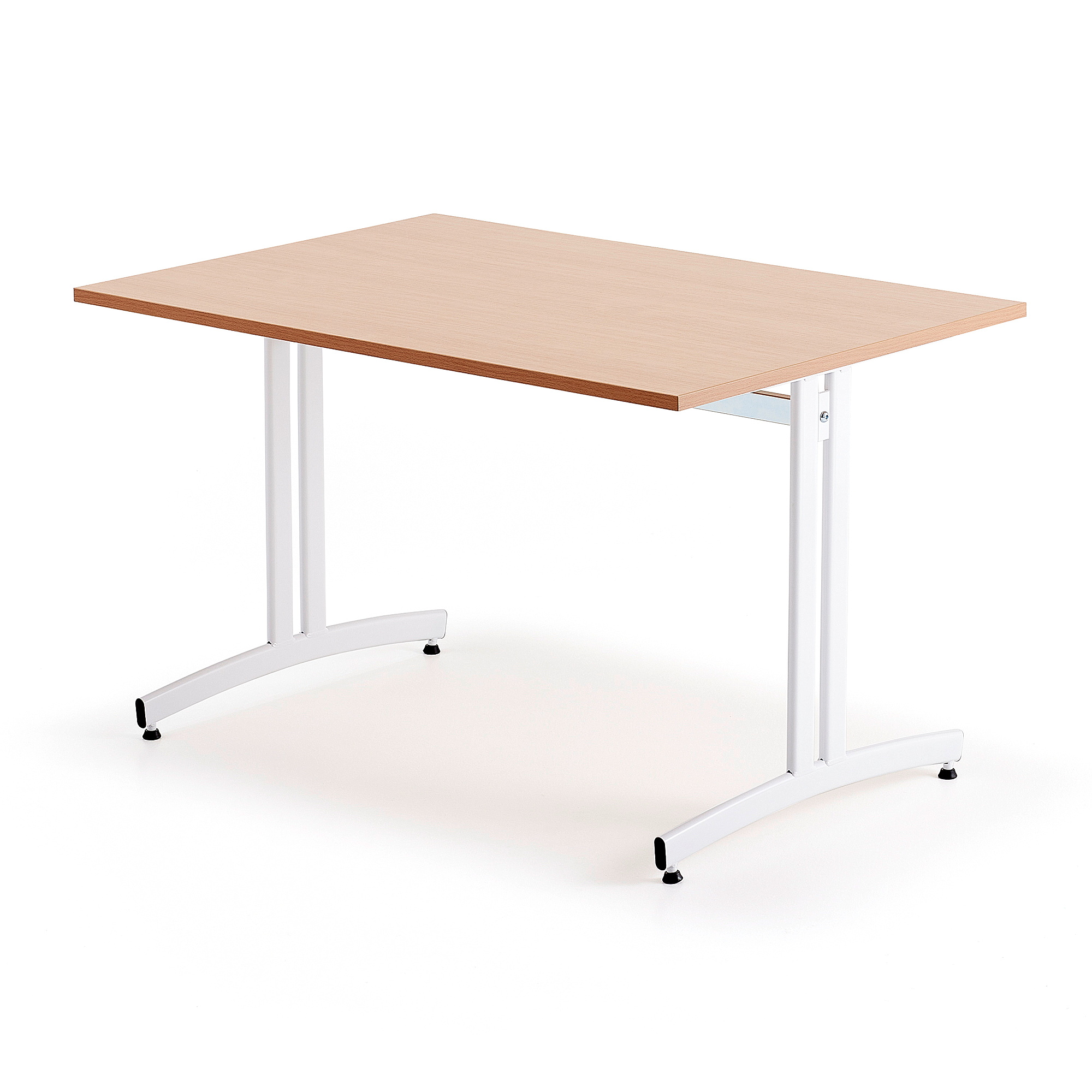 Stůl SANNA, 1200x800x720 mm, bílá/buk
