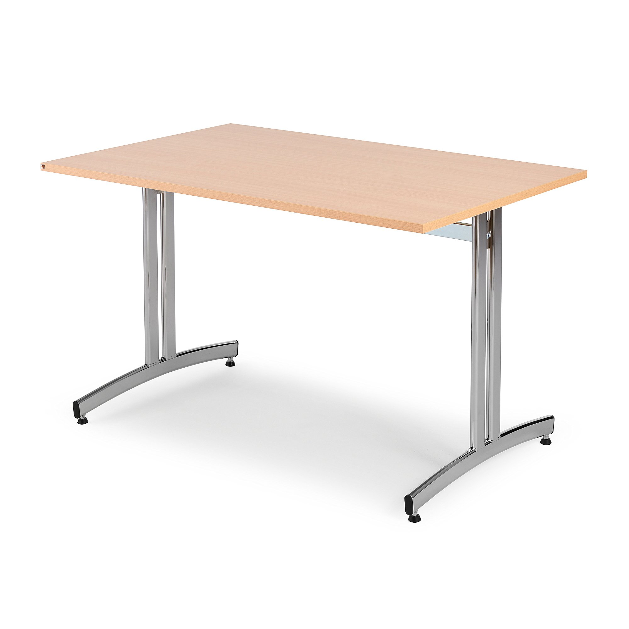 Stůl SANNA, 1200x800x720 mm, chrom/buk