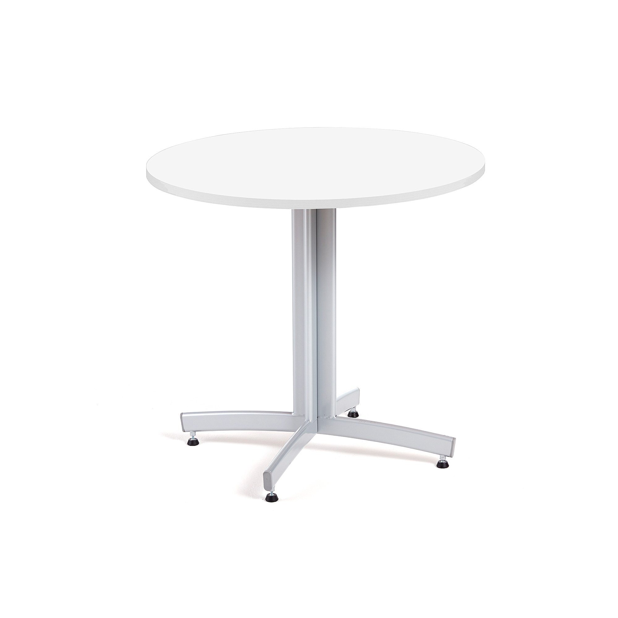 E-shop Okrúhly stôl SANNA, Ø900x720 mm, strieborná/biela