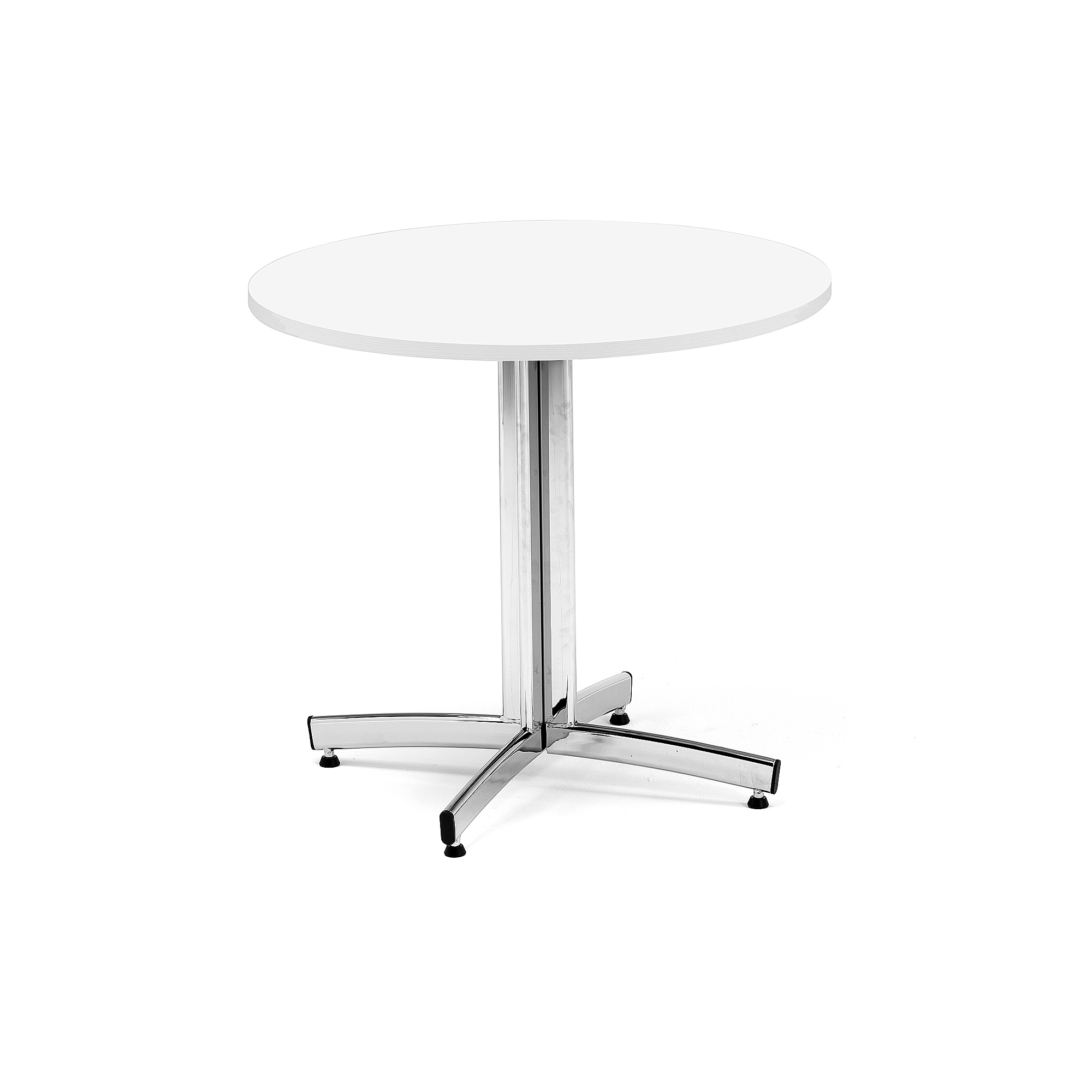 E-shop Okrúhly stôl SANNA, Ø900x720 mm, chróm/biela