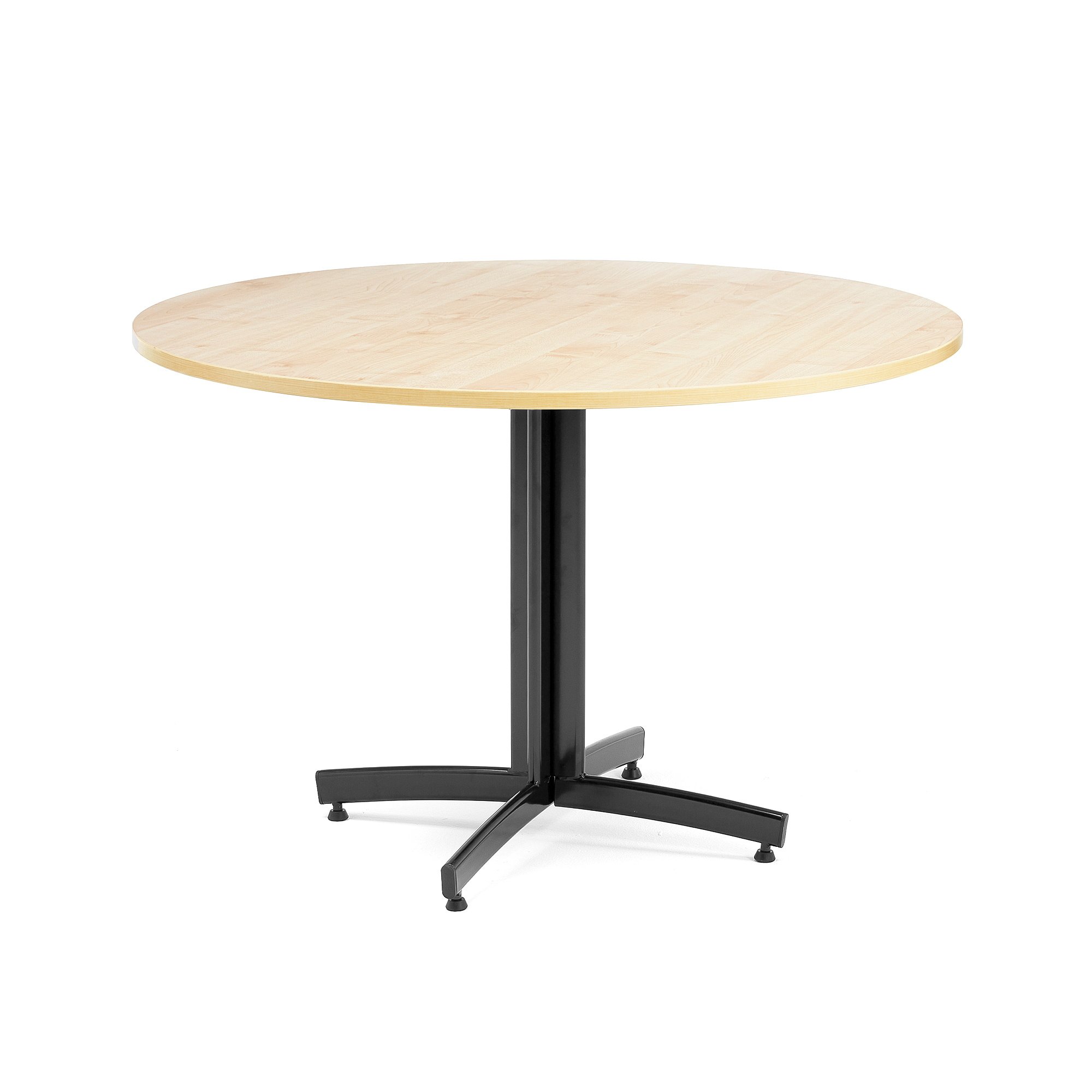 Kulatý stůl SANNA, Ø1100x720 mm, černá/bříza