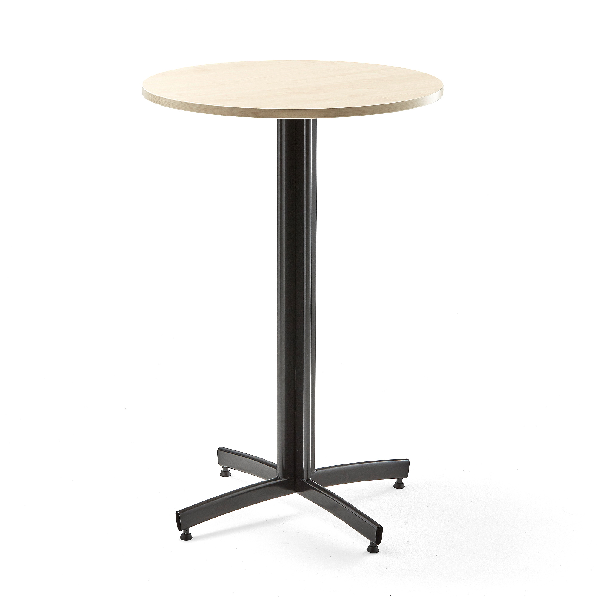 Barový stůl SANNA, Ø700x1050 mm, černá/bříza