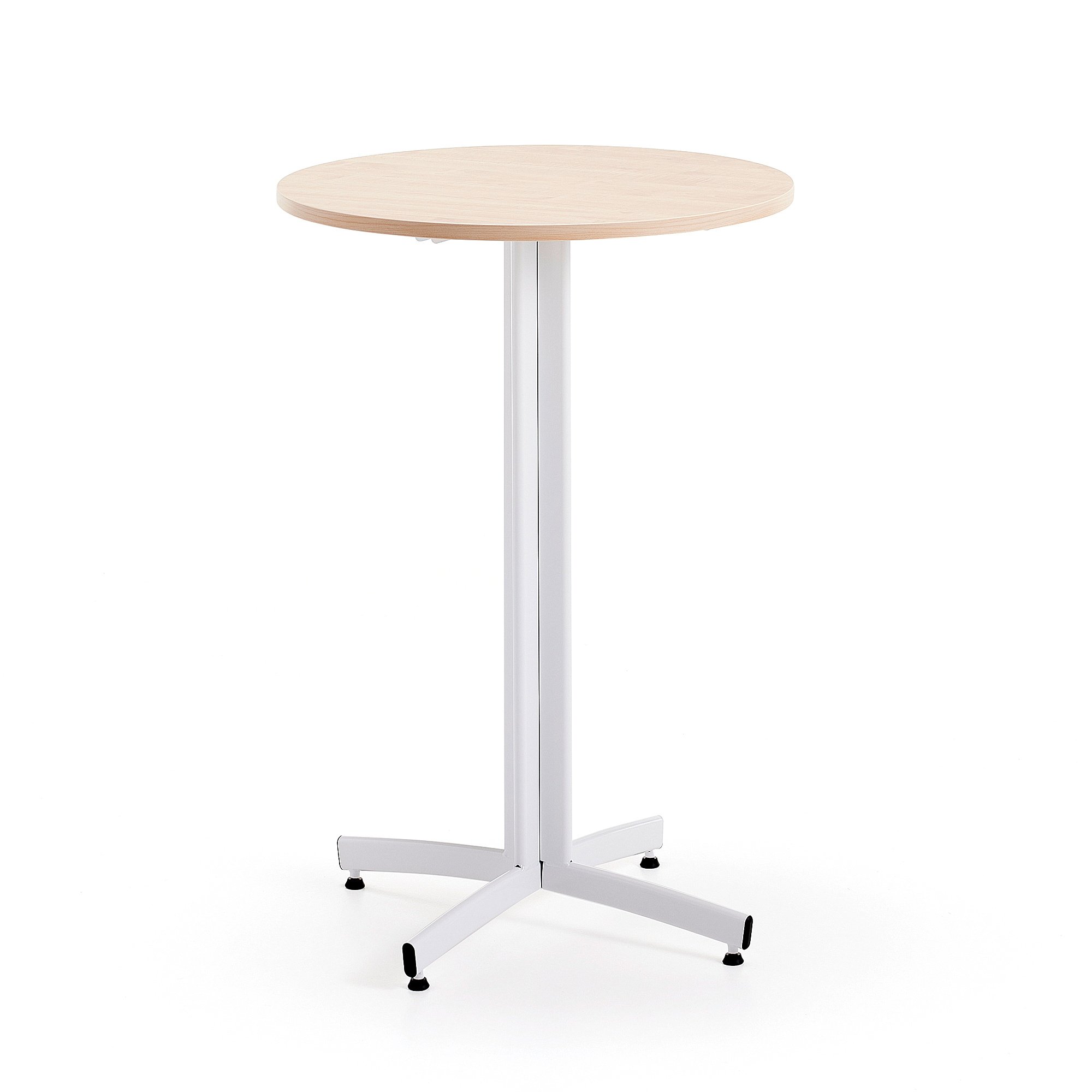 E-shop Barový stôl SANNA, Ø700x1050 mm, biela/breza
