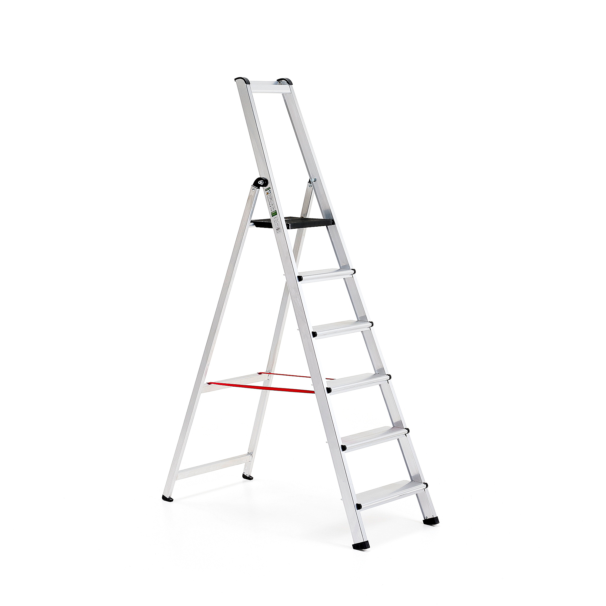 E-shop Skladací hliníkový rebrík UPWARD, 6 priečok, výška 1330 mm