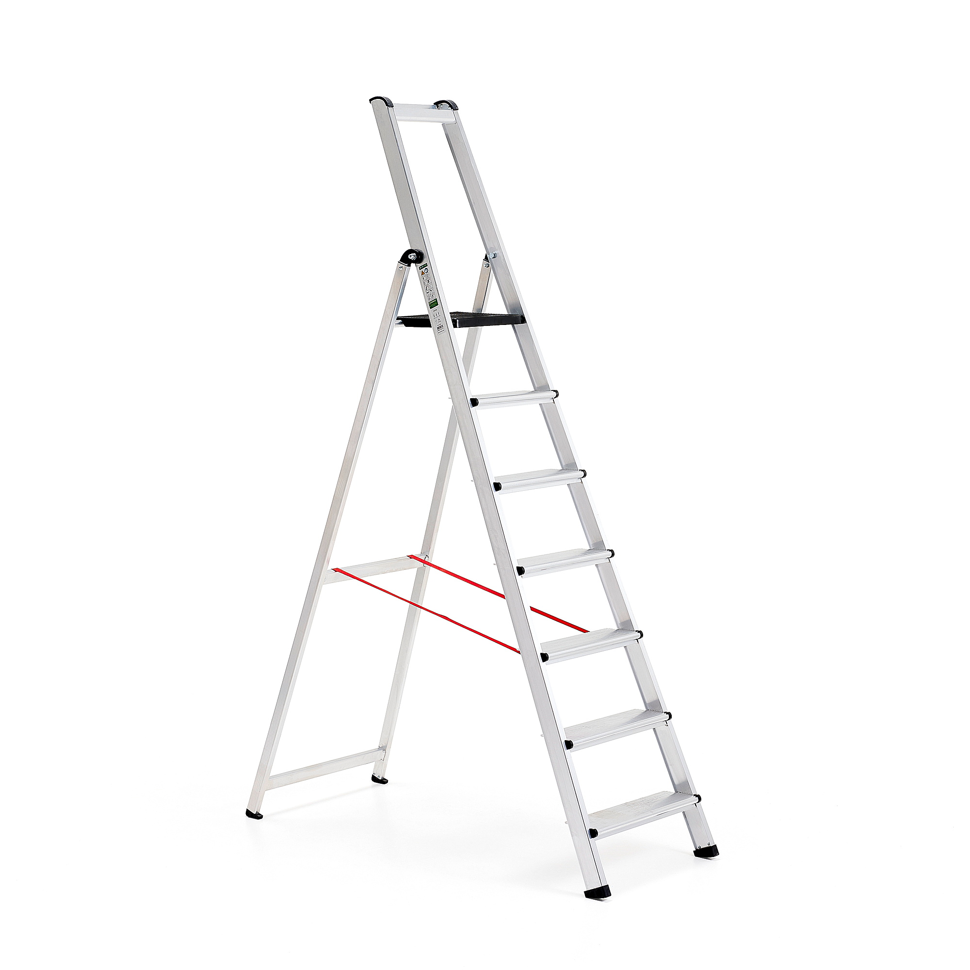 E-shop Skladací hliníkový rebrík UPWARD, 7 priečok, výška 1570 mm