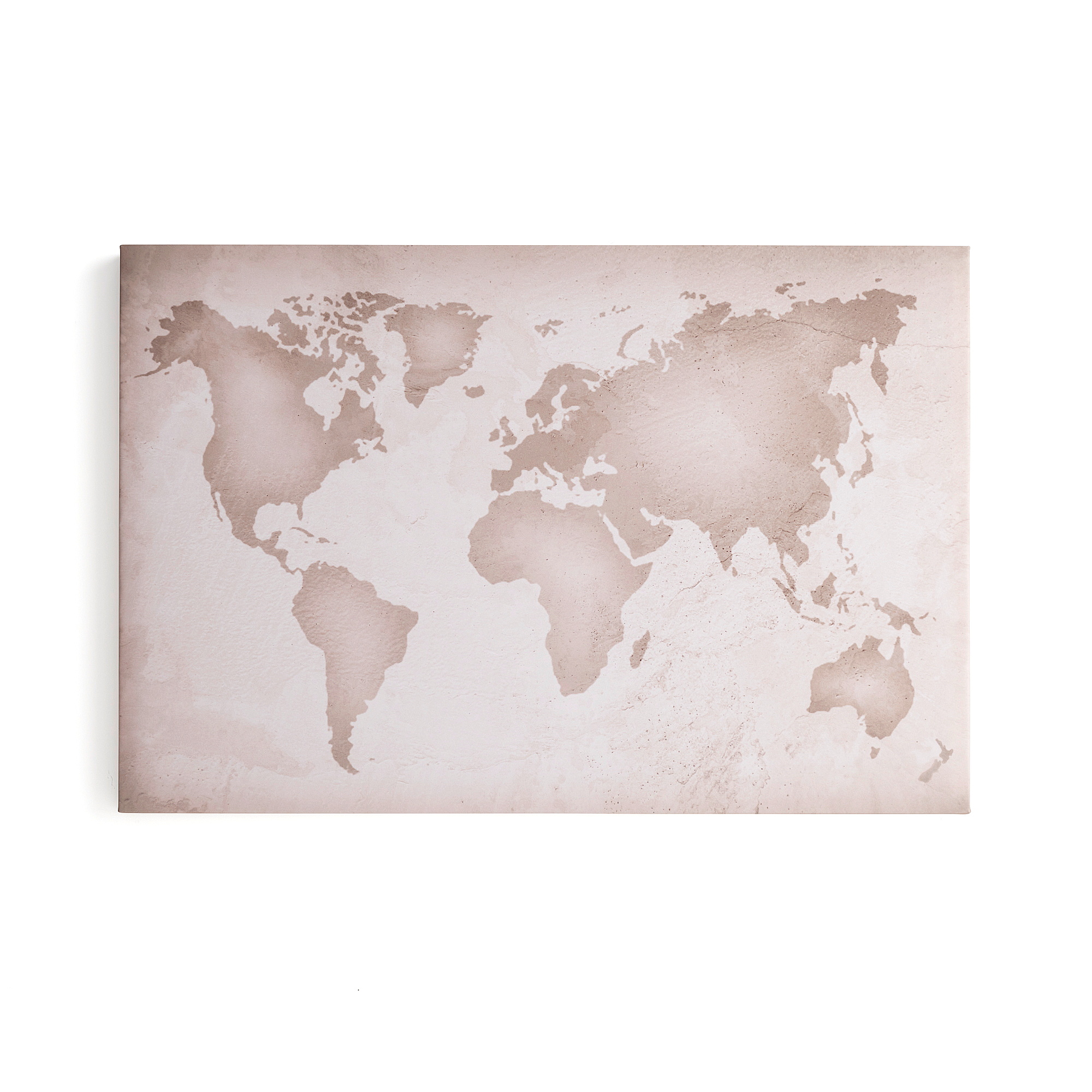 Akustický panel IMAGE, mapa světa, 1200x800 mm, béžová