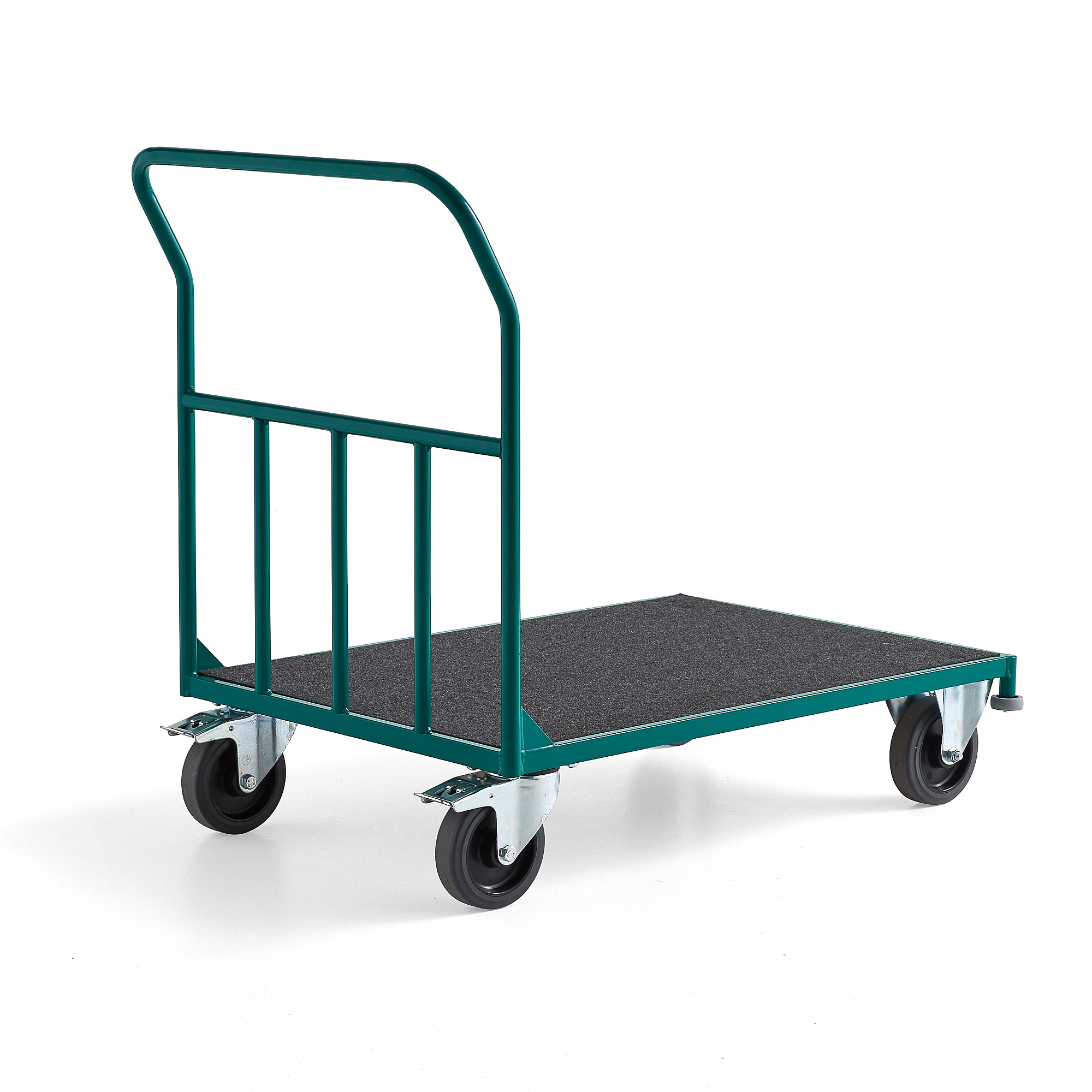 E-shop Plošinový vozík s plstenou plošinou RUNWAY, 1000x700 mm, nosnosť 300 kg