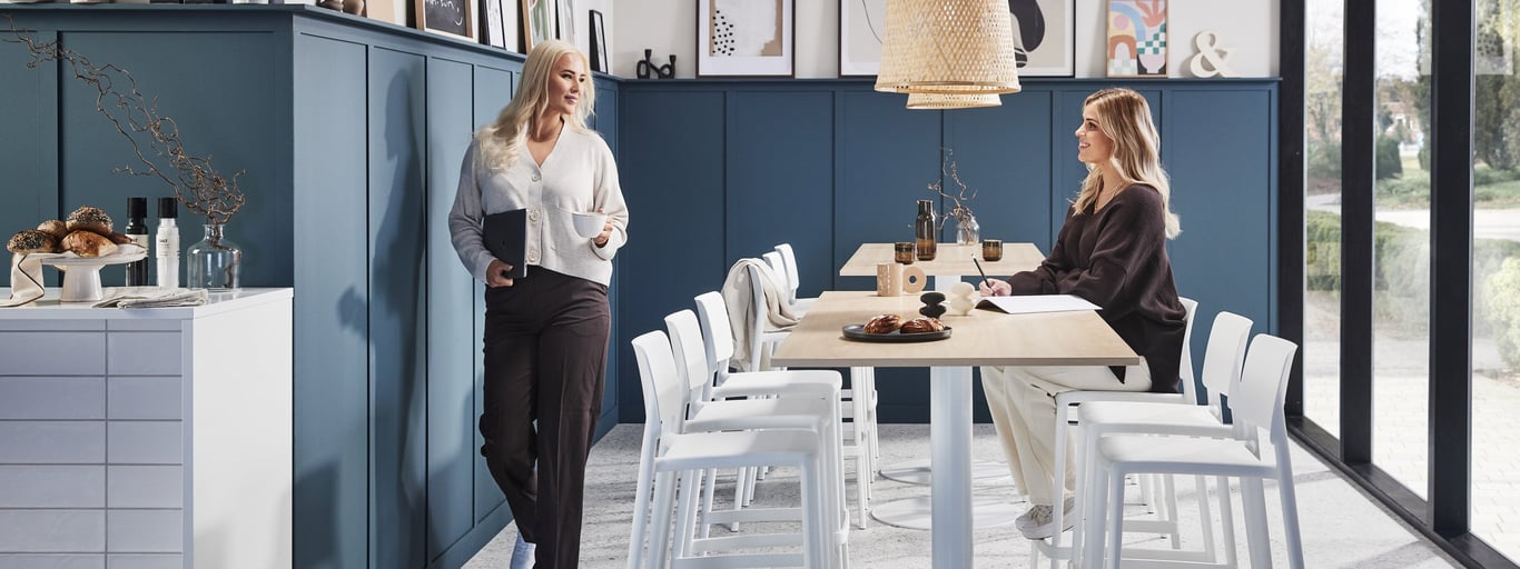 Women sitting at the table