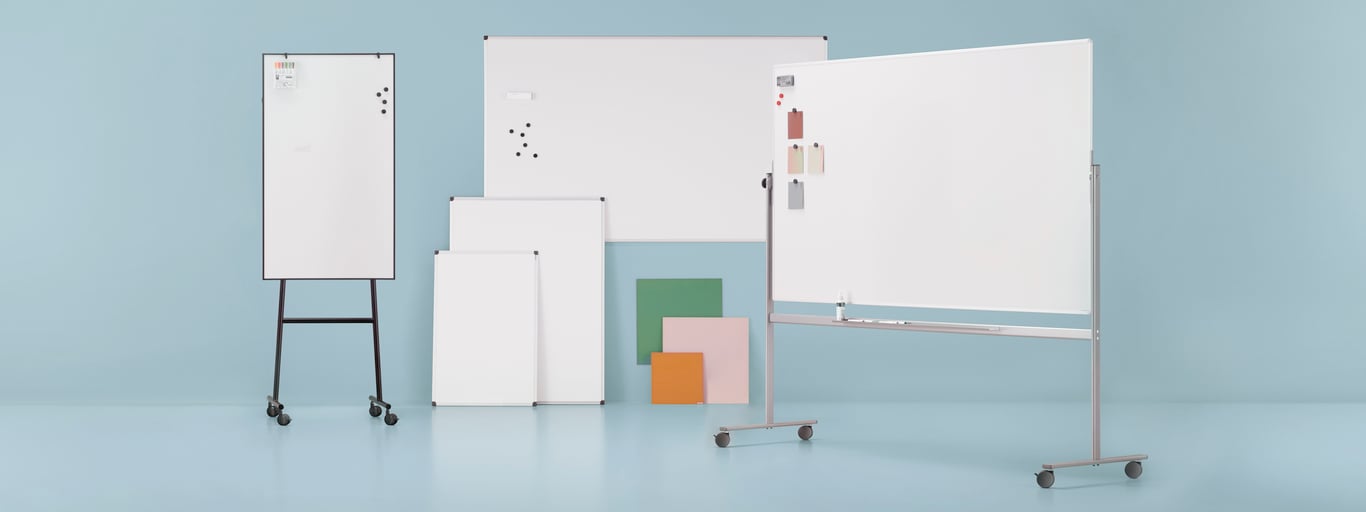 Whiteboards i forskellige størrelser 