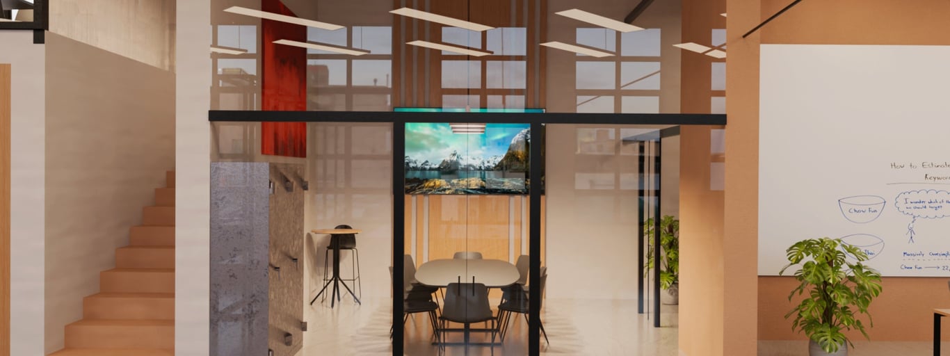 Návrh interiérového designu kanceláře