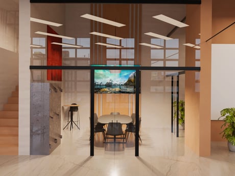 Návrh interiérového designu kanceláře