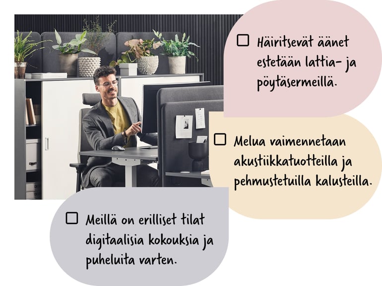 akustiikan parantaminen toimistossa