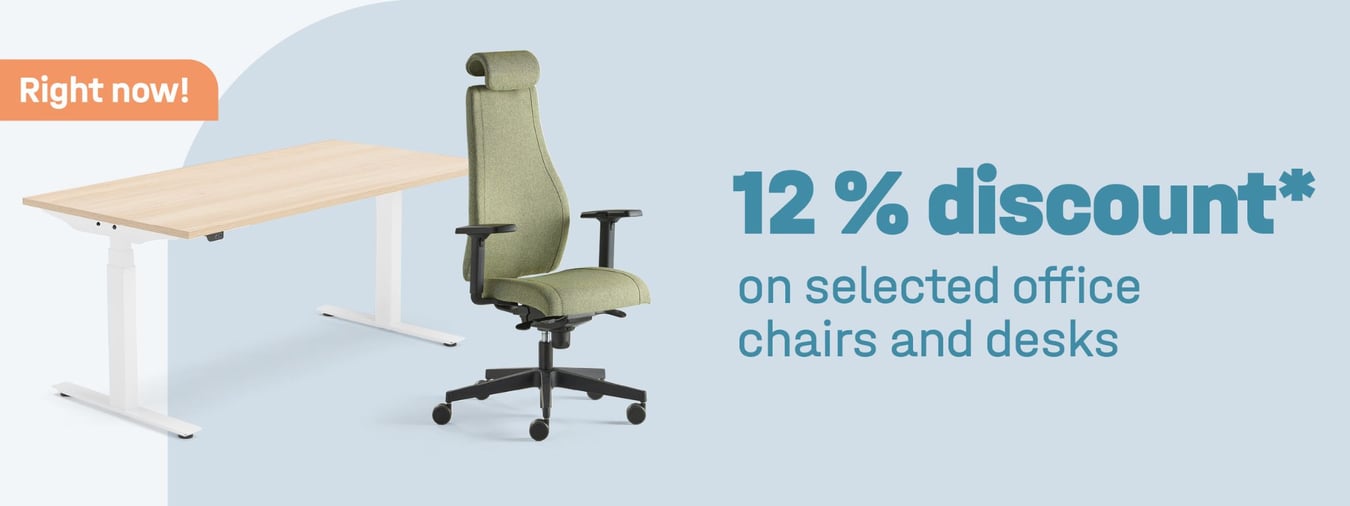 12 Discount on office chairs and desks AJ Products