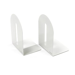 Book ends, 2-pack, 210x115x150 mm, white