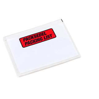 Adhesive delivery note pocket, 1000-pack, A5