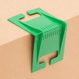 Plastični kutnici za elastičnu traku, V 90 mm, zeleni