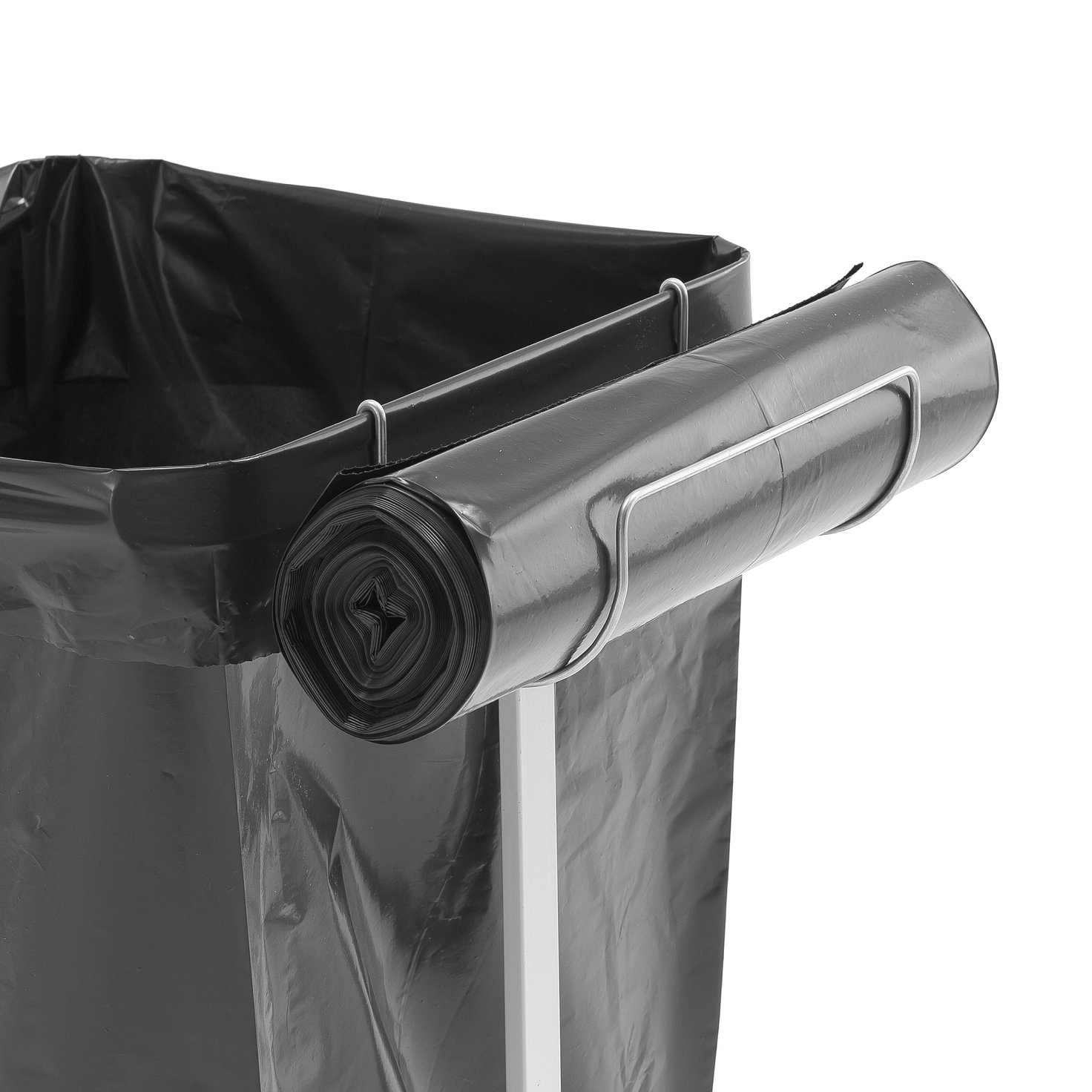 Roll holder for refuse bag stands AJ Products