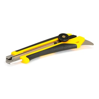 Snap-off blade knife, L 18 mm with metal pick